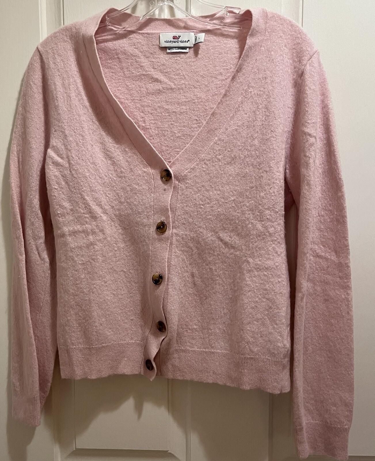 vineyard vines Blended Fabric W/Cashmere Cardigan Pink Size Large