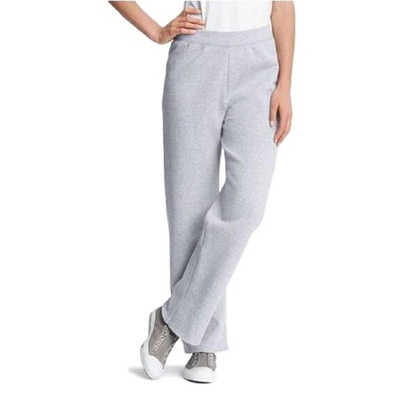 Hanes Women’s Sweatpants Light Steel XX-Large Open Hem No Pockets Elastic Band