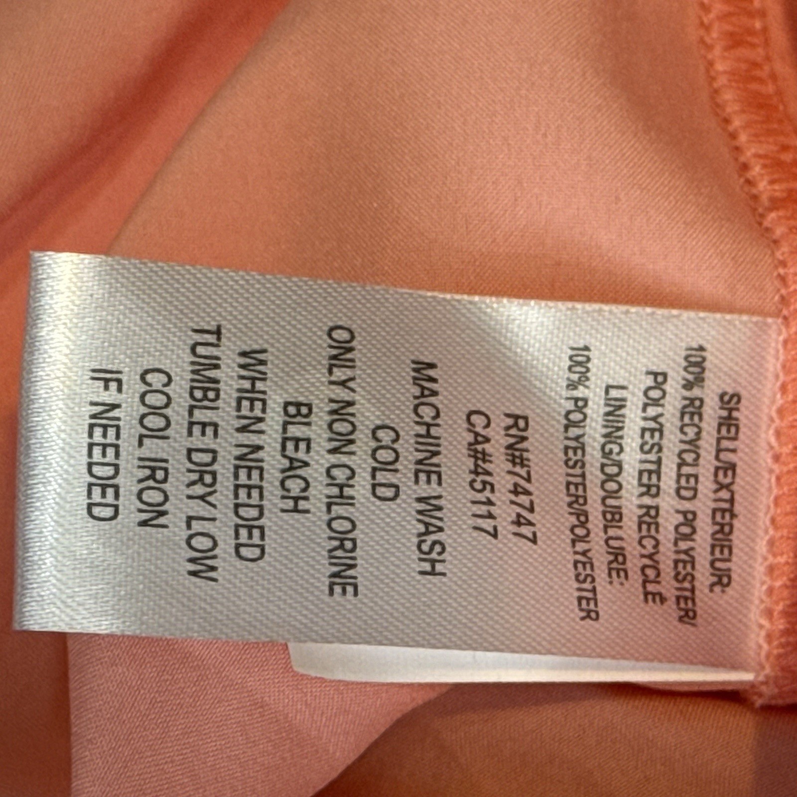World Wide Sportsman Womens L Fishing Shirt Vented Caped Button Up Lined Peach