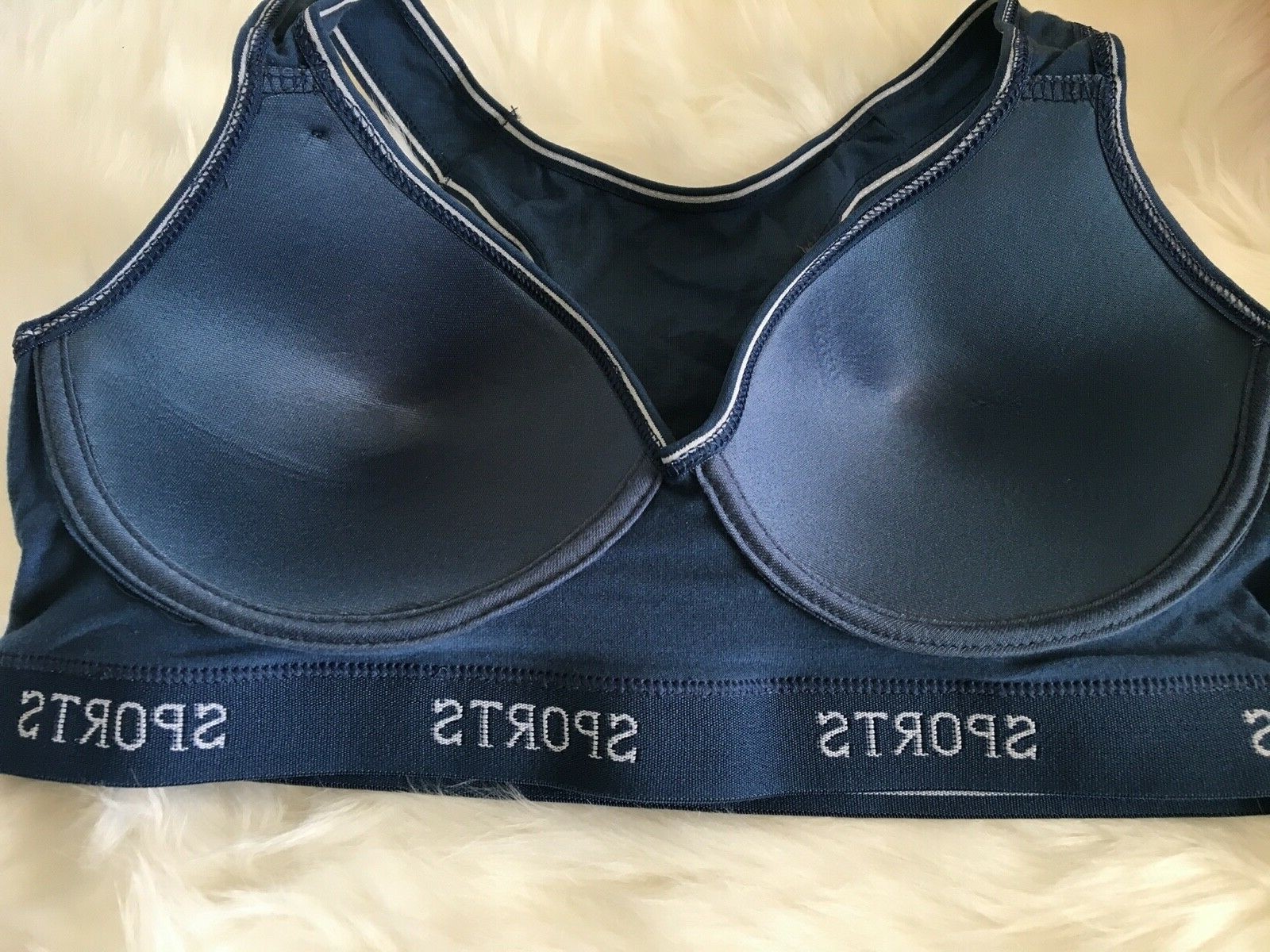 3- 6 Women’s Sports Bras Yoga Racer Back Molded Cup Bra 6648 High impact workout
