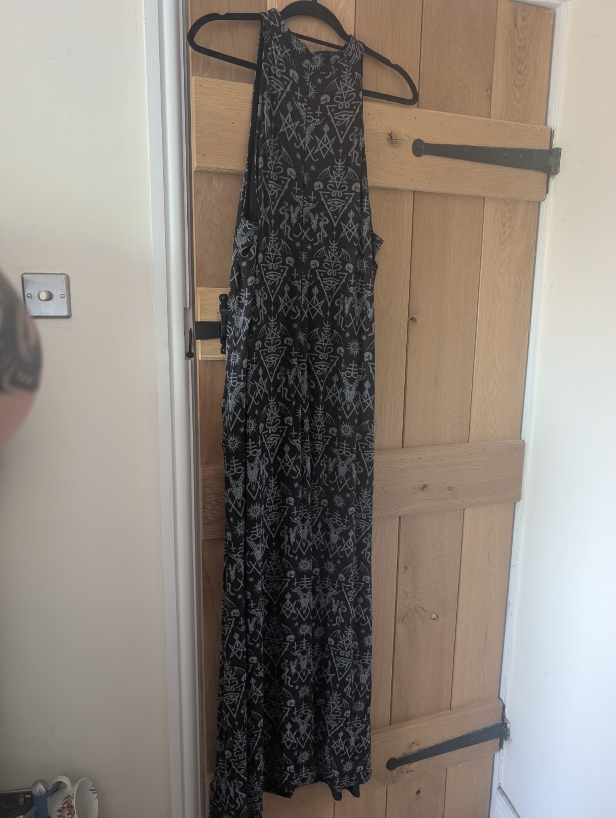 Killstar Over Queen Maxi Dress Size 4XL Occult Pattern Goth Alternative Summer