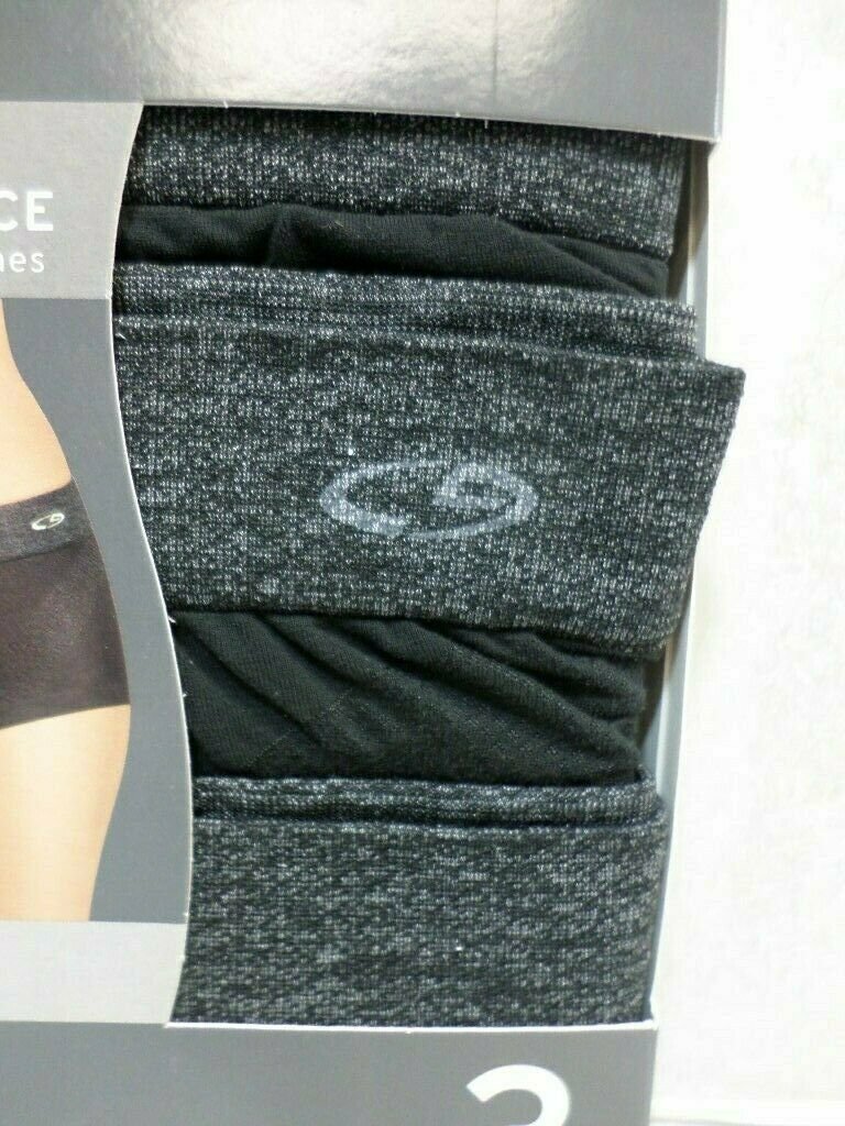 C9 Champion Women’s 3pk Premium Seamless Performance Body Shorts, Black, Medium