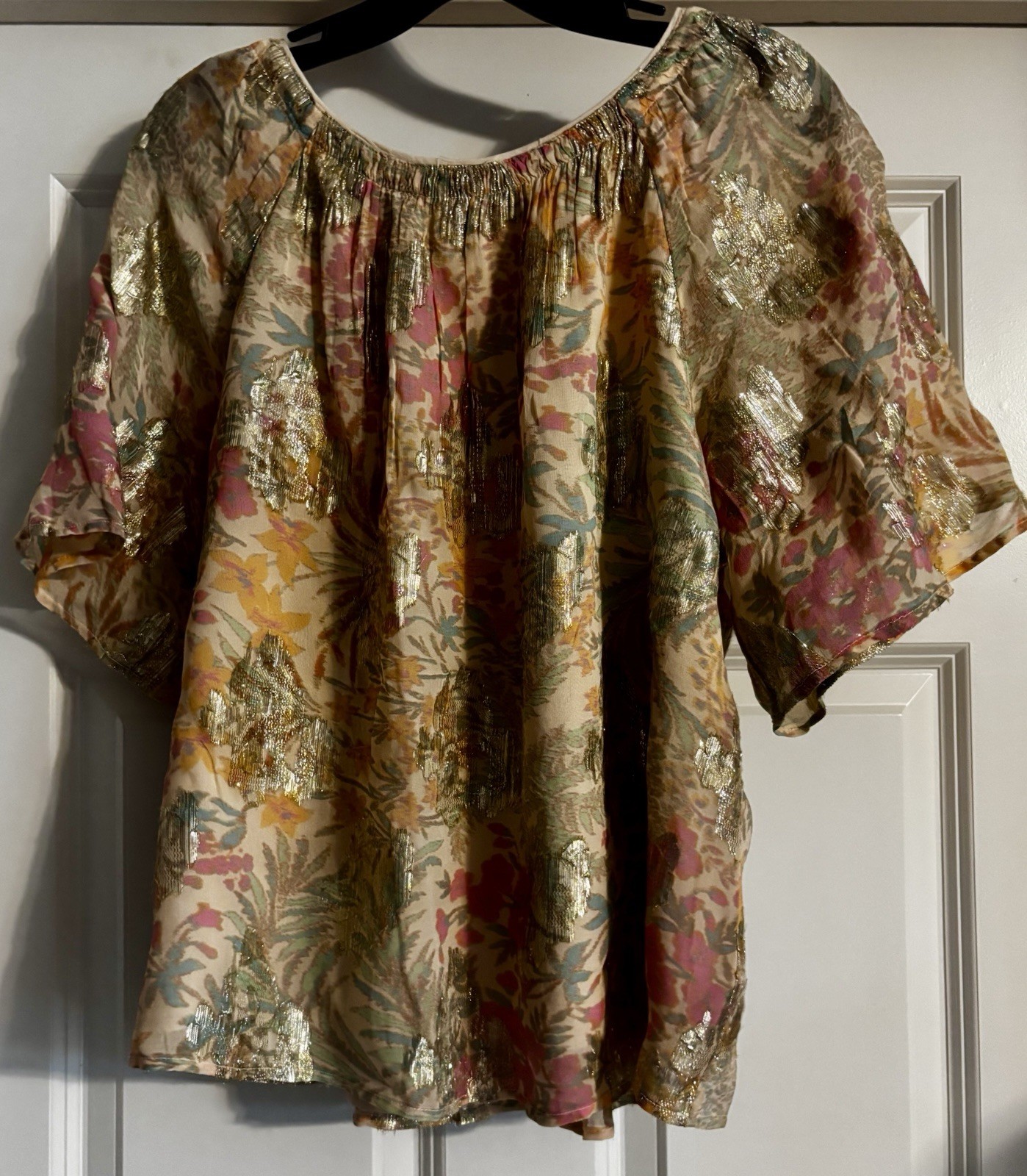NWT Loft Old Money Shimmer Tie Back Quiet Luxury Mob Wife Glam Size L