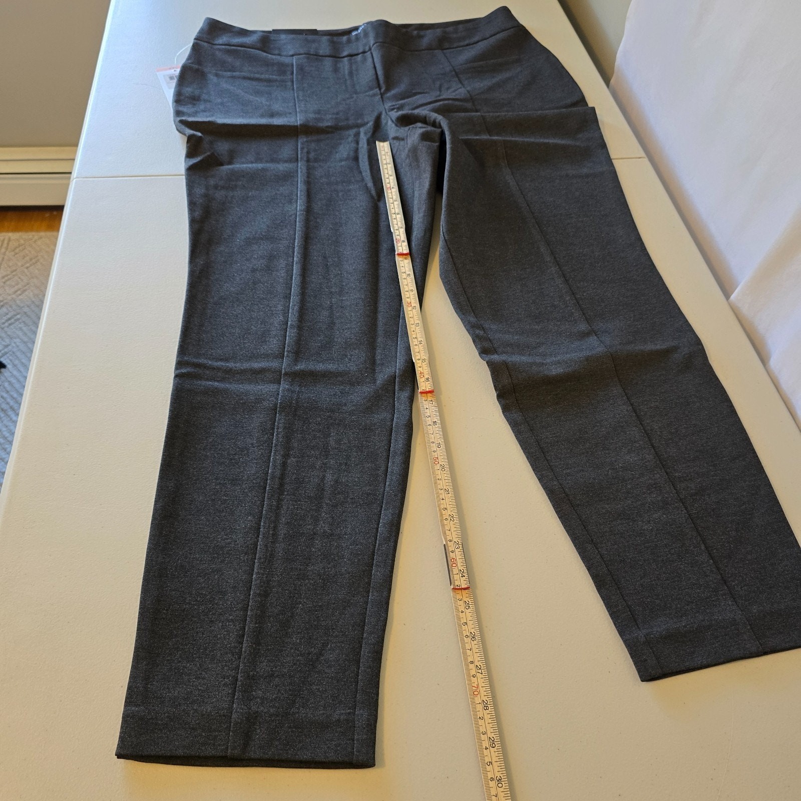 Hilary Radley Slim Leg Pants Slacks Women’s XXL Heather Charcoal Pull On NWT