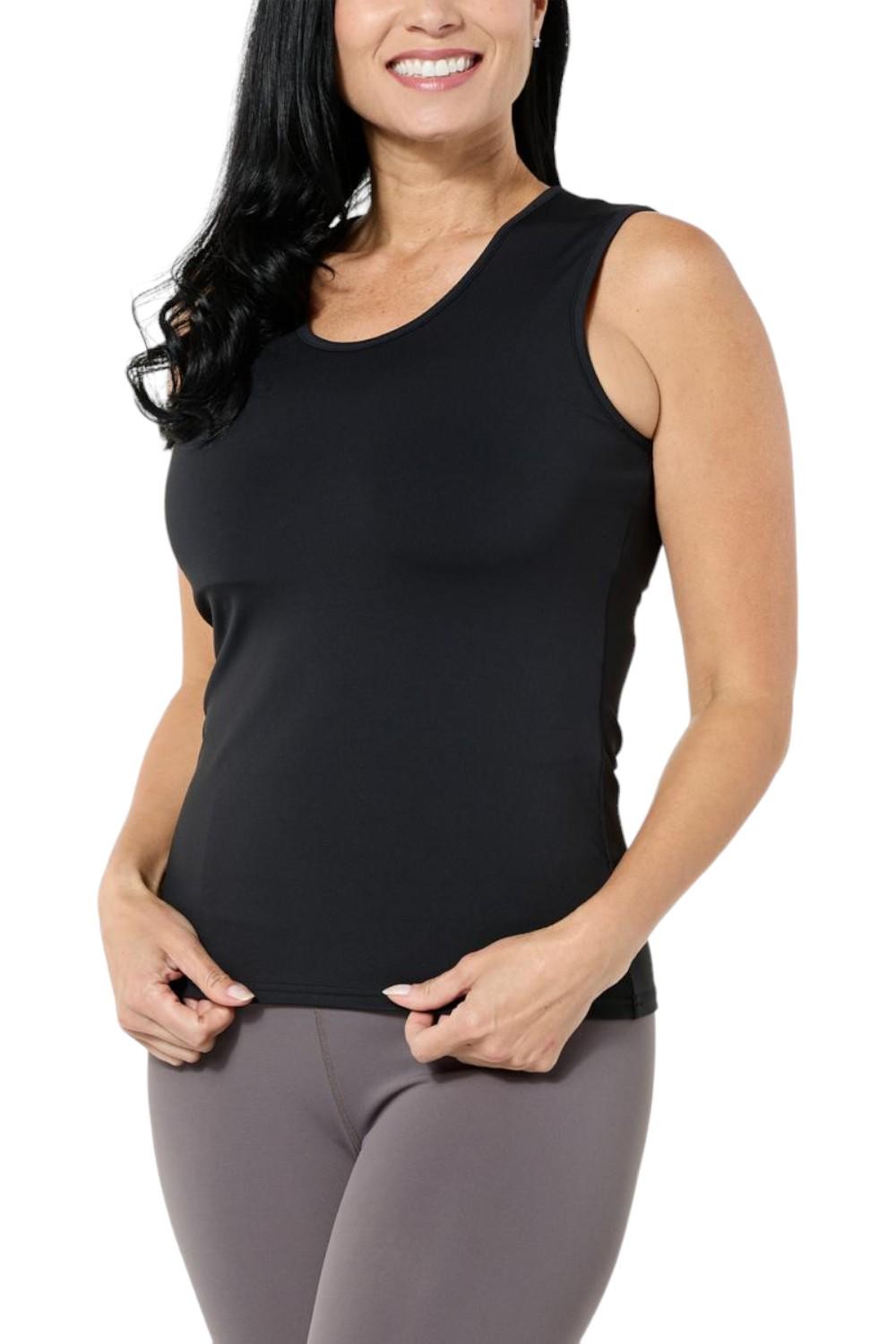 Joy Collection Clean & Cool Ultra Smooth Top with Shelf Bra Black Onyx