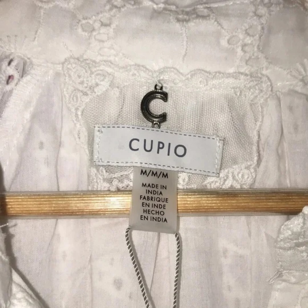 NWT CUPIO Embroidered Floral Eyelet Dress – 100% cotton / Medium