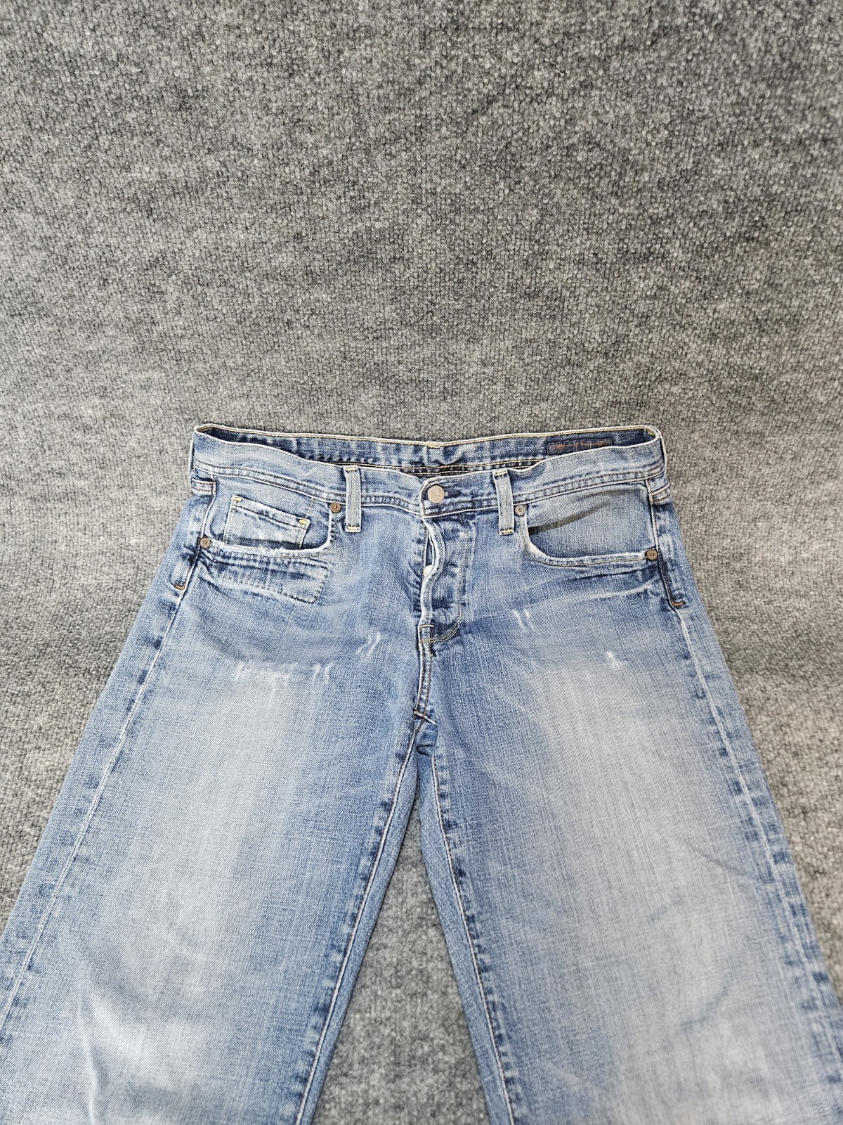Citizens of Humanity Annina Button Fly Distressed Jeans Womens 32 Made in USA