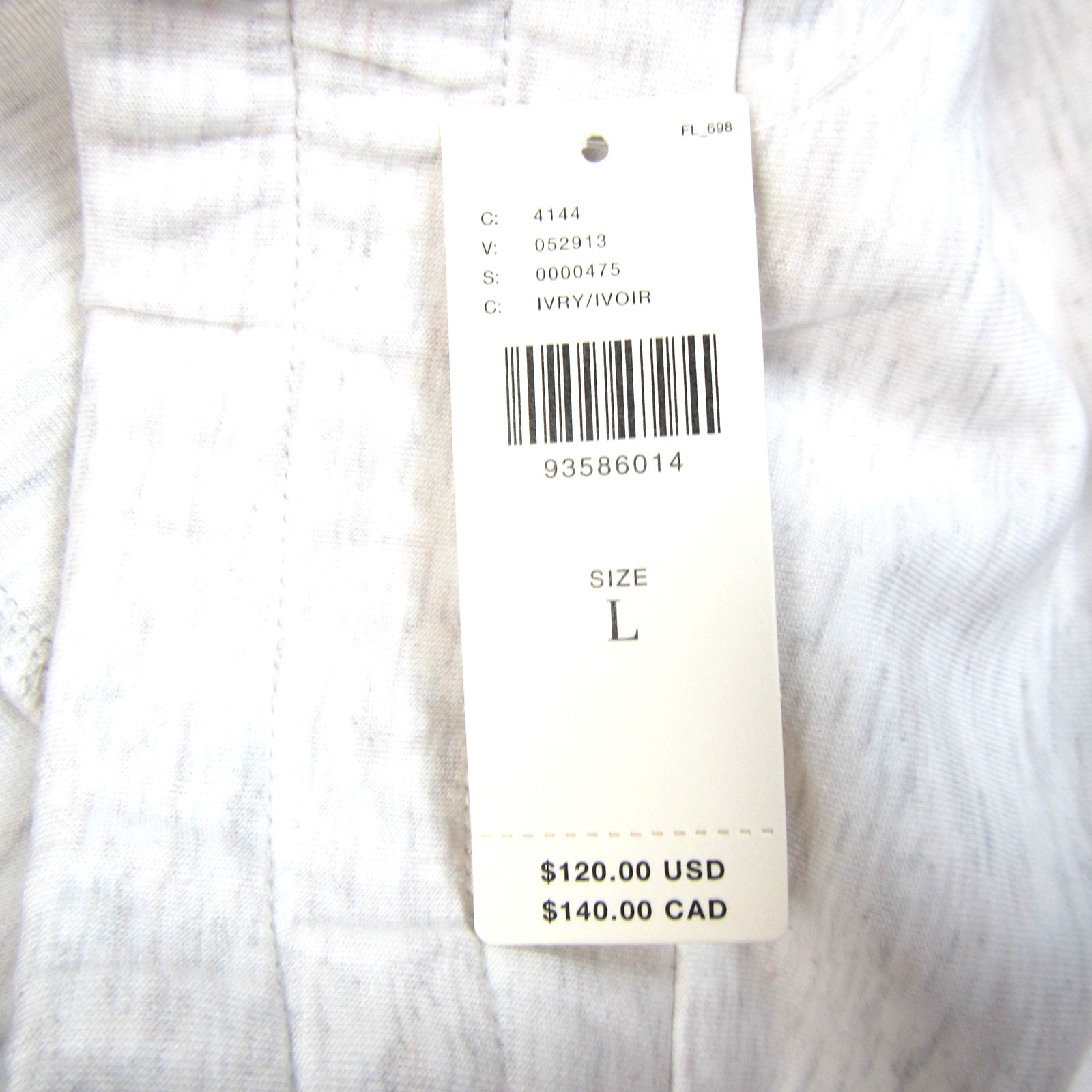 NEW ANTHROPOLOGIE VARLEY DOUBLESOFT IVORY WOMENS SWEATPANTS LARGE SLIM JOGGER 25