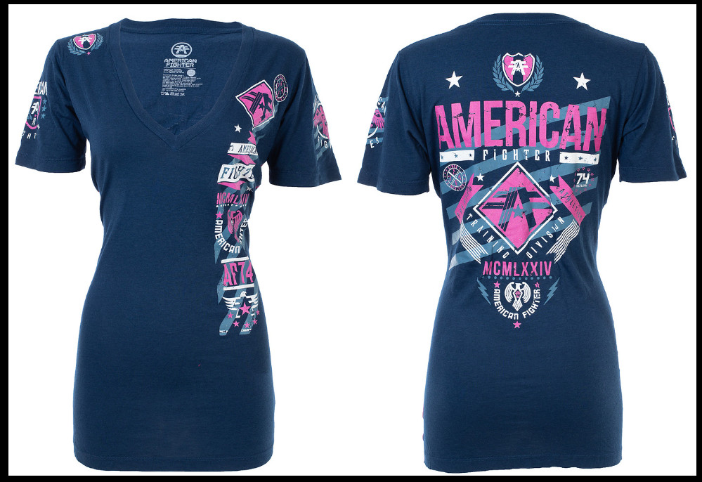 AMERICAN FIGHTER by AFFLICTION Rocky Mountain Short Sleeve Womens T-shirt NWT