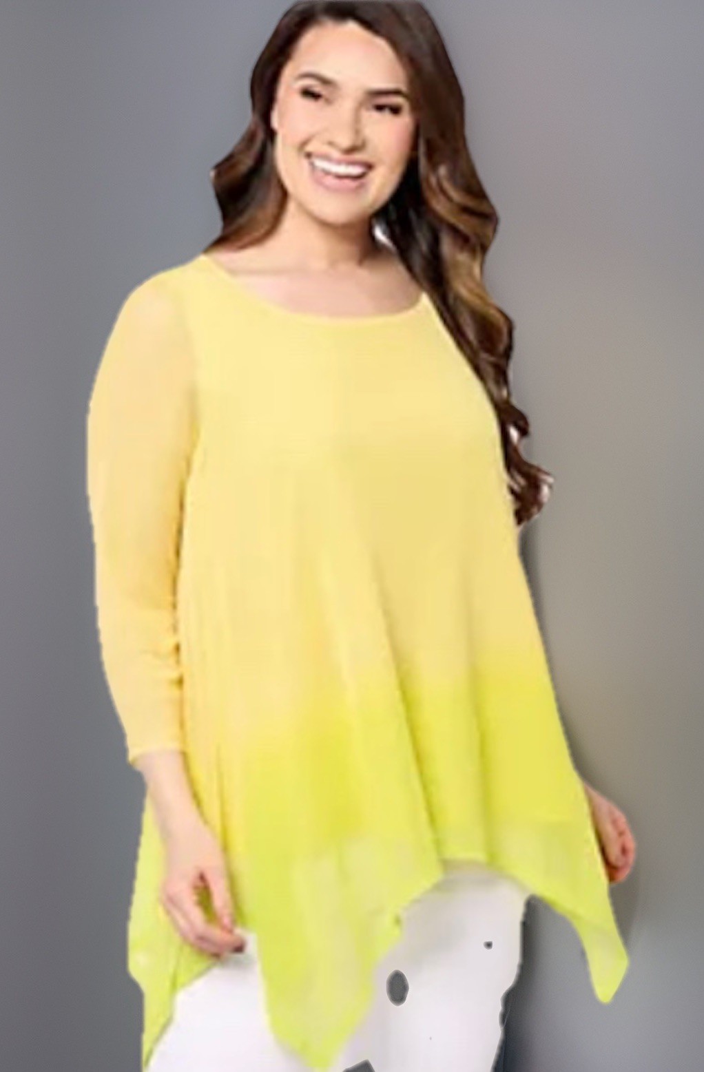 Attitudes by Renee Women’s Size XXS Triple Mesh Ombre Tunic A646182