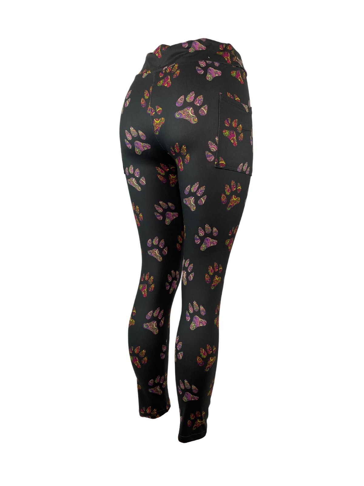 Paisley Paw Prints Super Soft Leggings Multiple Sizes w/POCKETS
