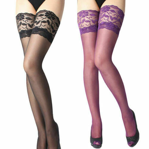 USA Sexy Lady’s Lace Top Stay Up Thigh-High Stockings Woman Pantyhose Socks Gift