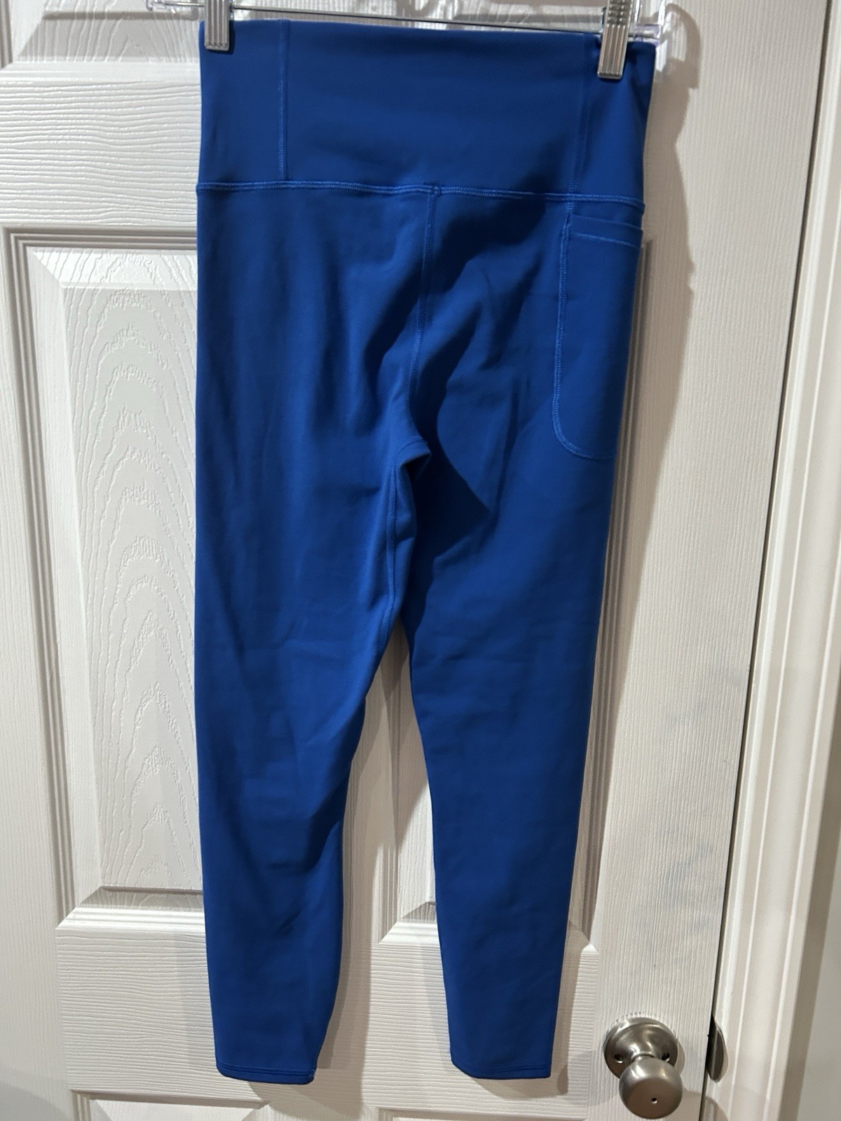 Under Armour Women’s Blue Ankle Leggings S Pocket Blended Fabric Logo