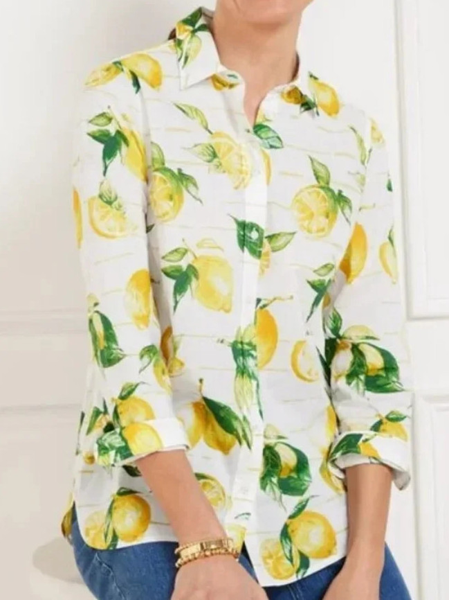 NWT $100 TALBOTS LUSCIOUS LEMON MODERN CLASSIC BLOUSE SIZE 2X