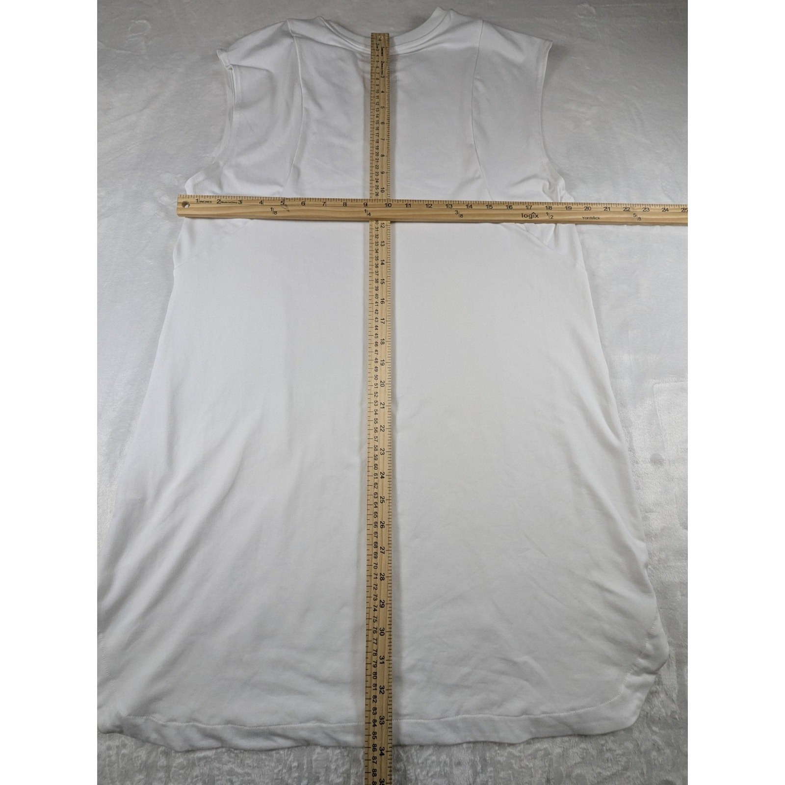Varley Naples Women’s Size Large Sleeveless Athletic Dress 31.5 in White NWT