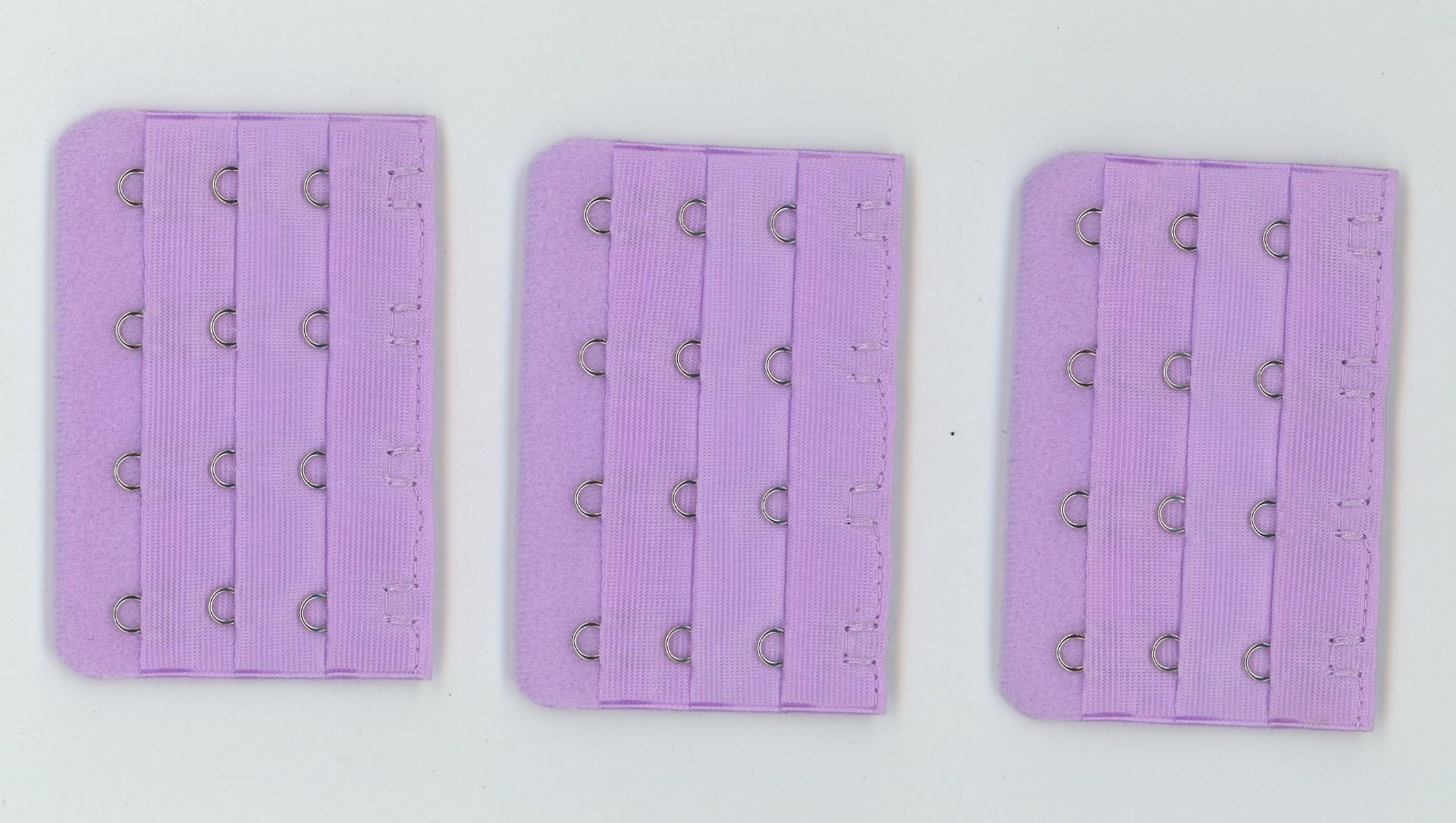 3 Bra Band Extenders 4 Hooks high Join Between Bra Band Ends Lavender Color