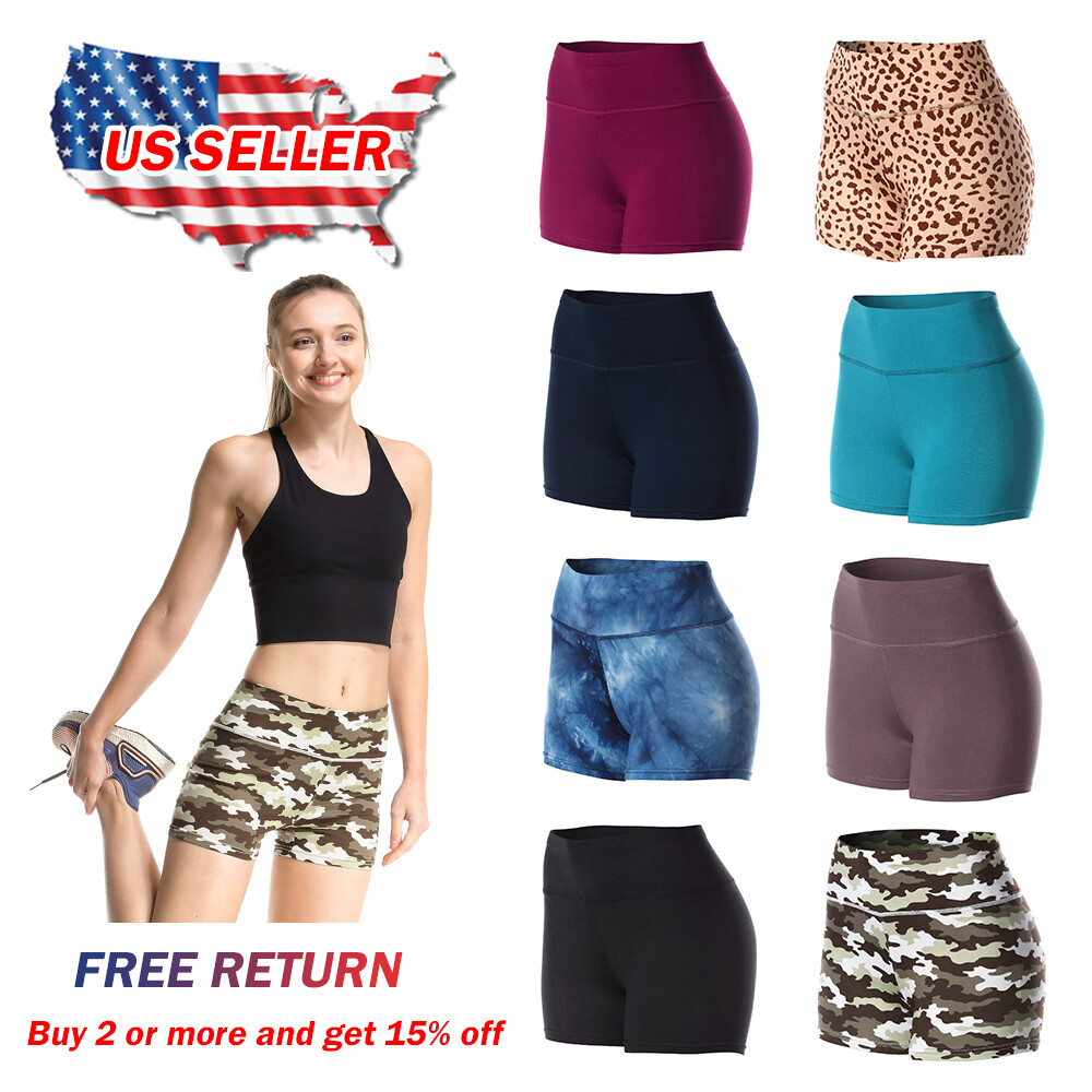 Shorts for Women Bike Yoga Gym Athletic Workout Volleyball Dance Tight Leggings
