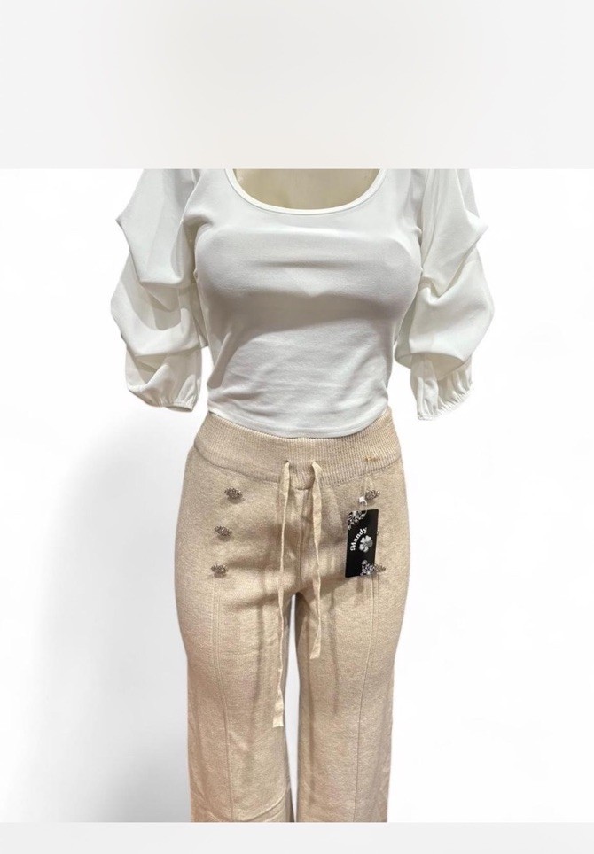 Two Pieces Set Women Elegant Long Sleeve Tops And Pants