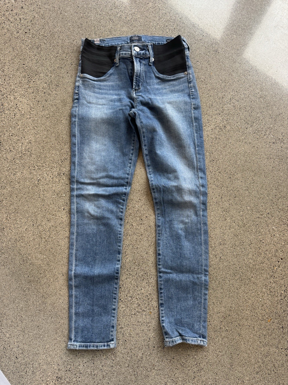 Citizens of Humanity Avedon Ankle Maternity Skinny Jeans Size 27 Blue Denim