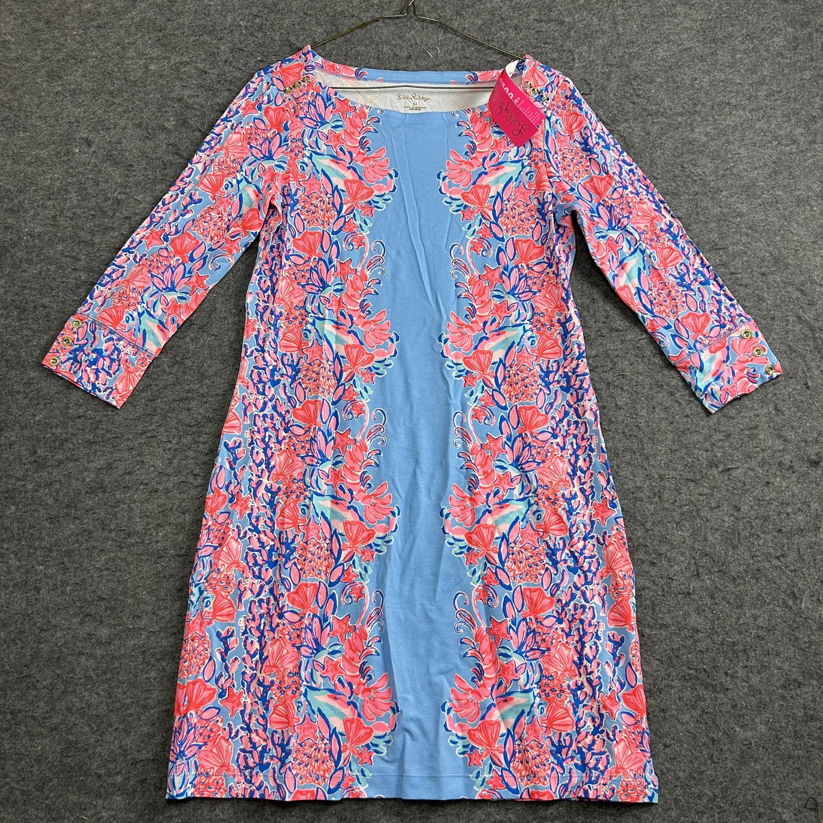 Lilly Pulitzer Women’s UPF 50+ Sophie Dress, Blue Peri Shrimply the Best size M