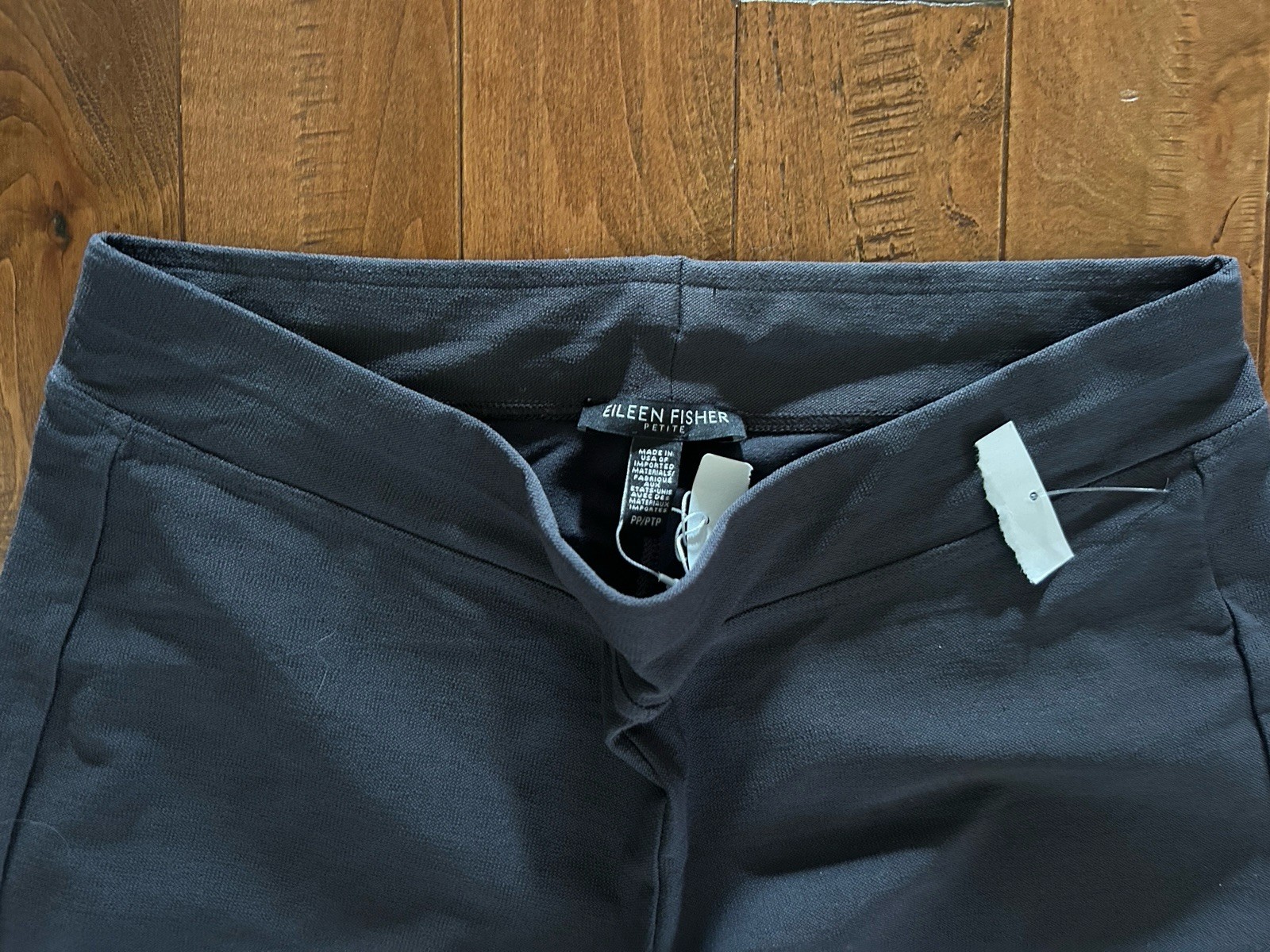 NEW Eileen Fisher Washable Crepe Ankle Pants in Graphite Grey Size PP