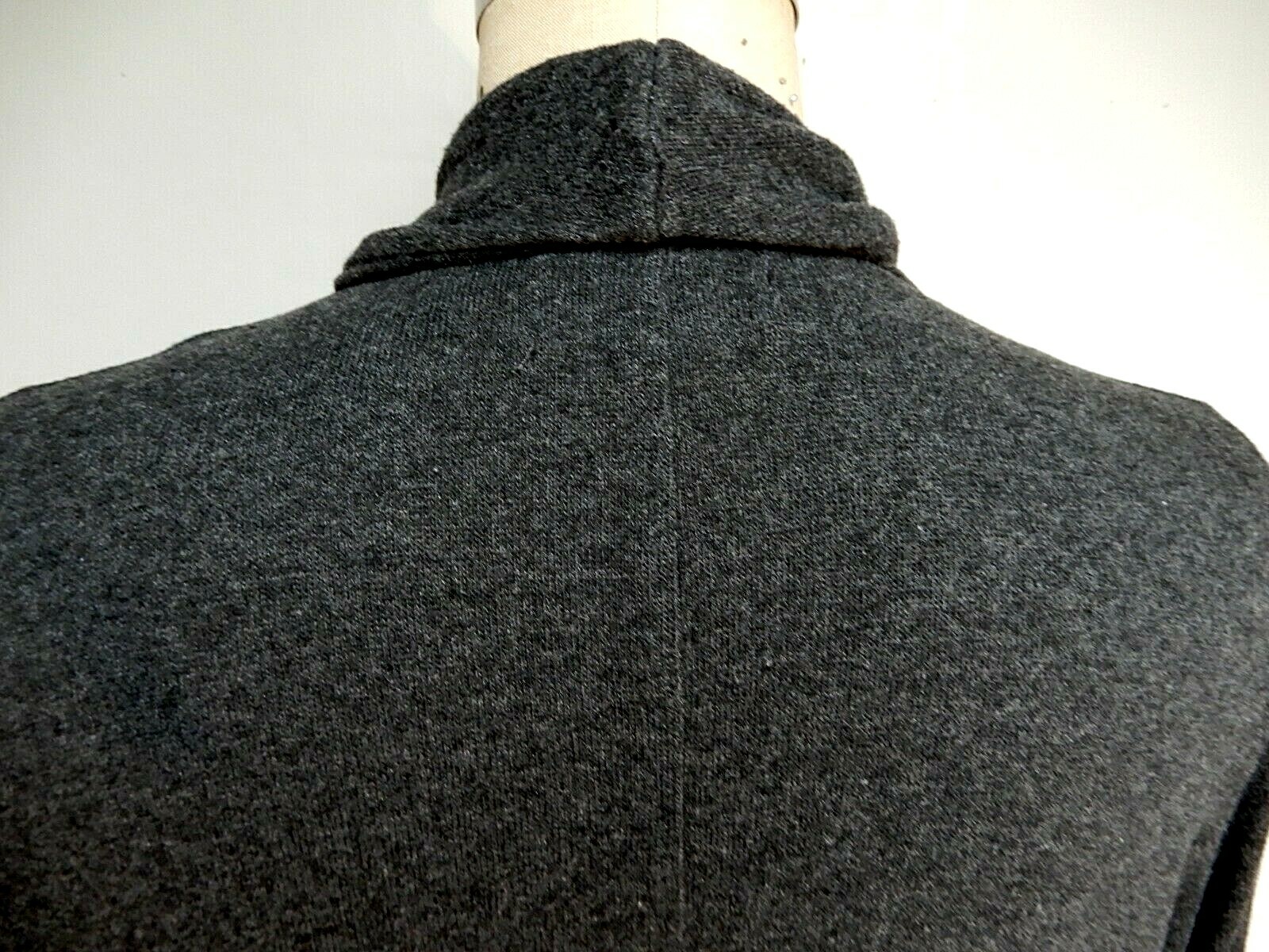velvet by Graham & Spencer Charcoal Heather Open Front Cardigan Sweater SZ XS