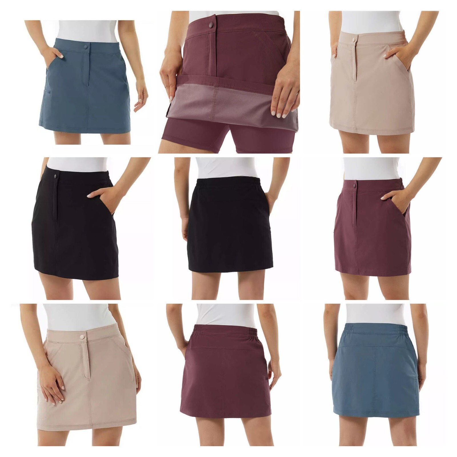 32 Degrees Ladies’ Tech Skorts in 4 colors