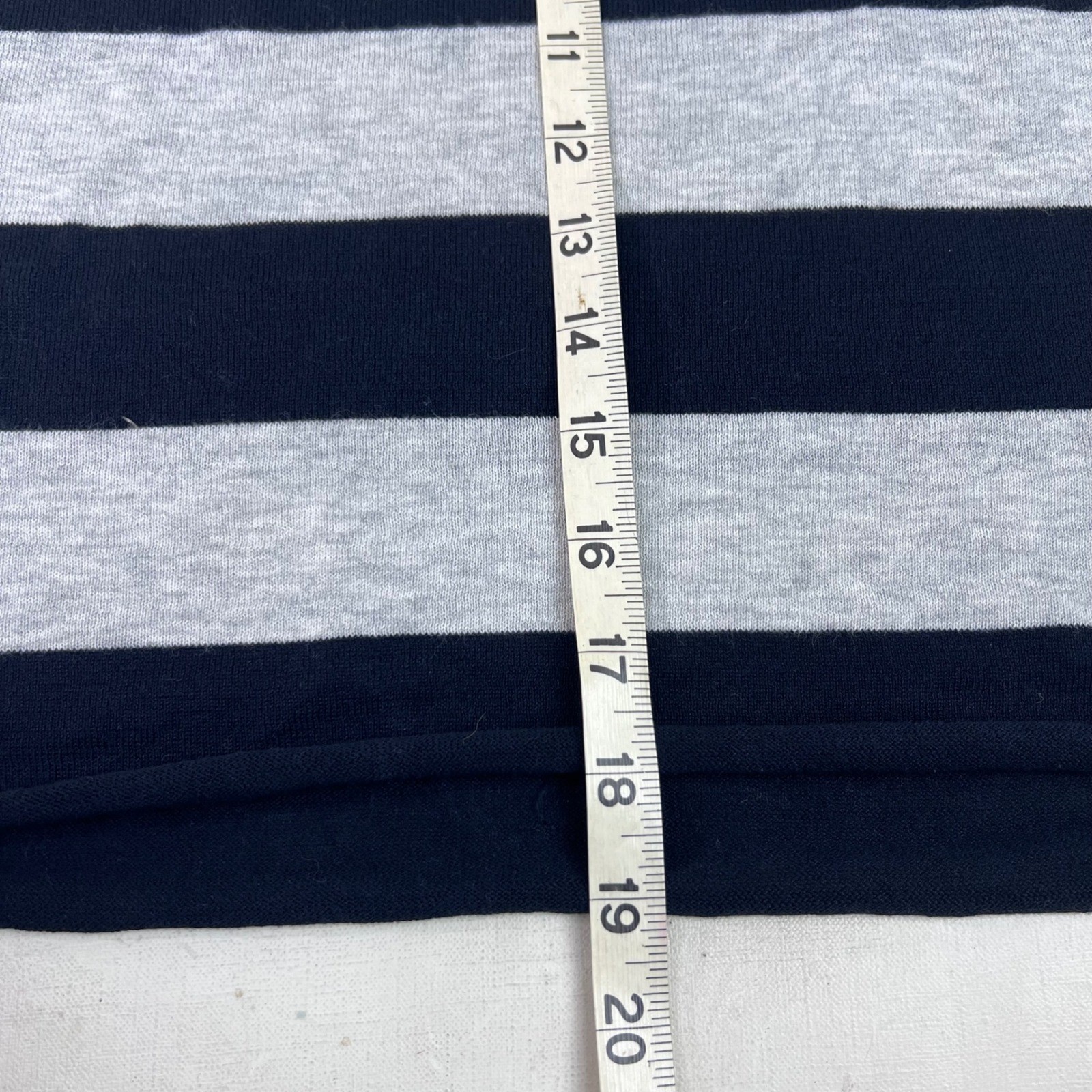 Striped Racerback Tank Top One Size Black Gray Casual Athleisure Michael Stars