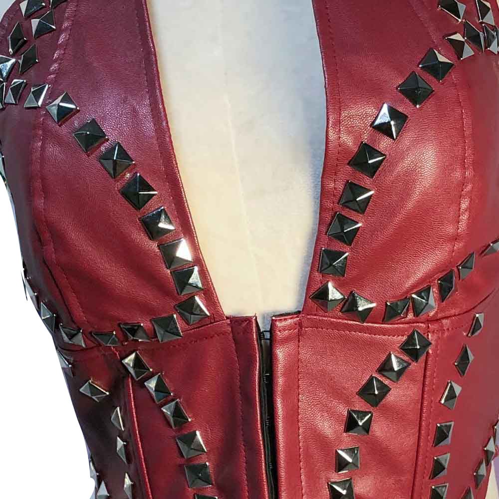 Goth Tops Grunge Spiked Y2K Punk Rock Clothes Boho Gothic Tank Emo Clothing