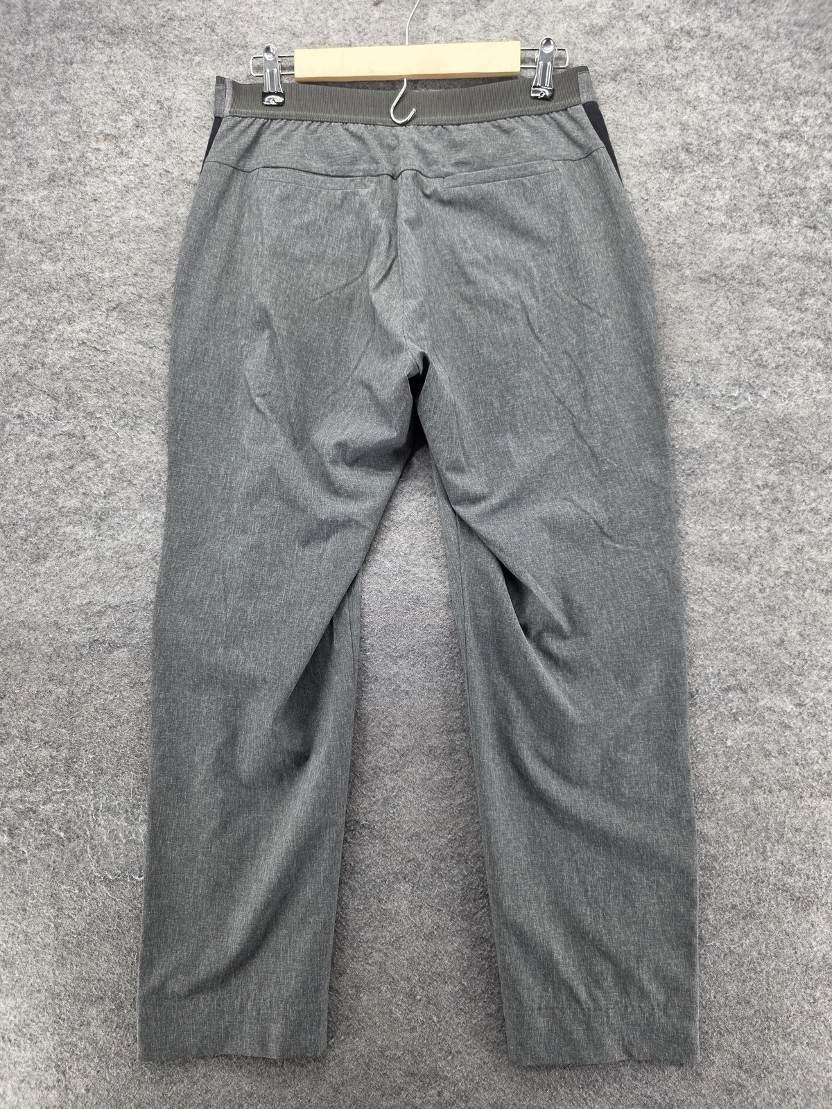 Banana Republic Womens Pants 6L Gray Straight Dress Pull On Stretch 29.5 In