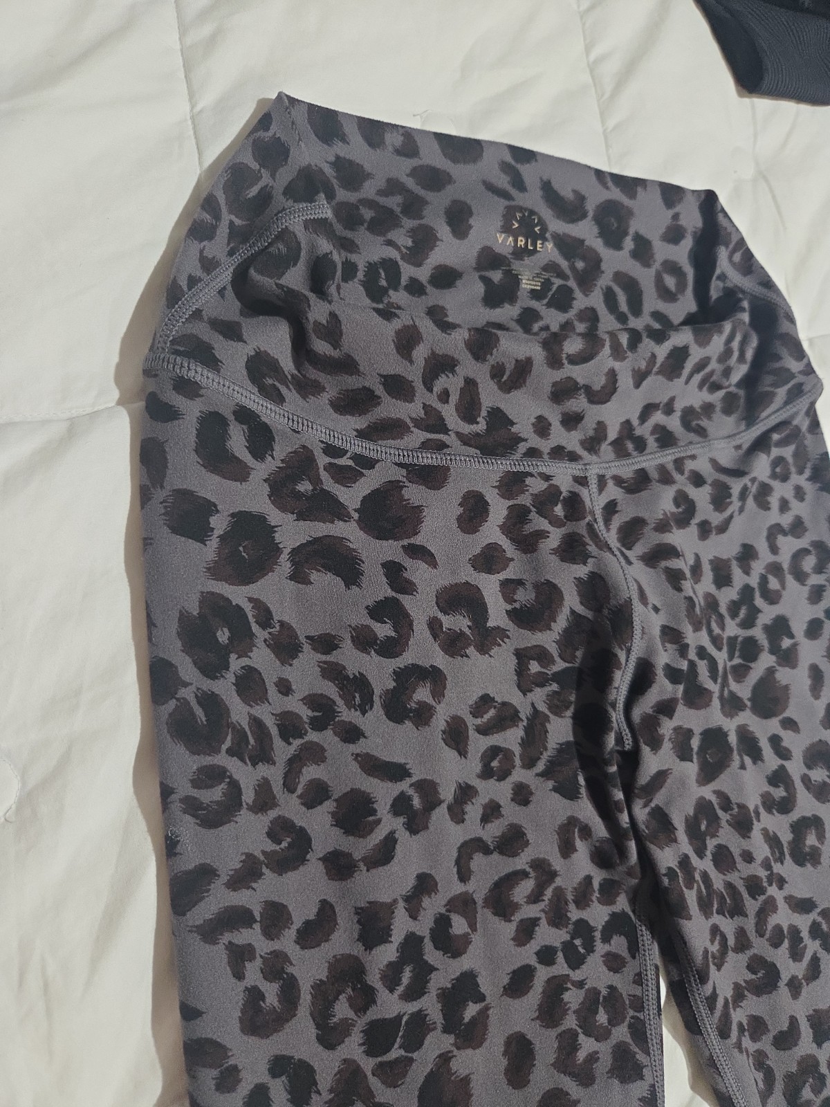 Varley Iron Cheetah Leopard Print Athletic Leggings Size Small