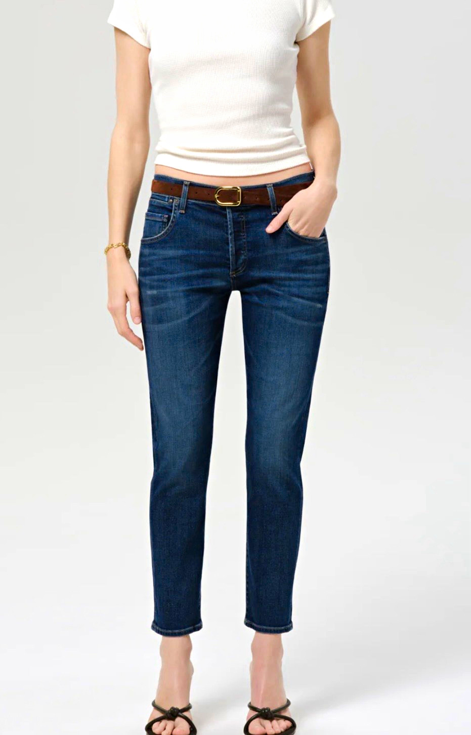 Citizens of Humanity Premium Vintage Slim Straight Jeans Medium Wash Blue