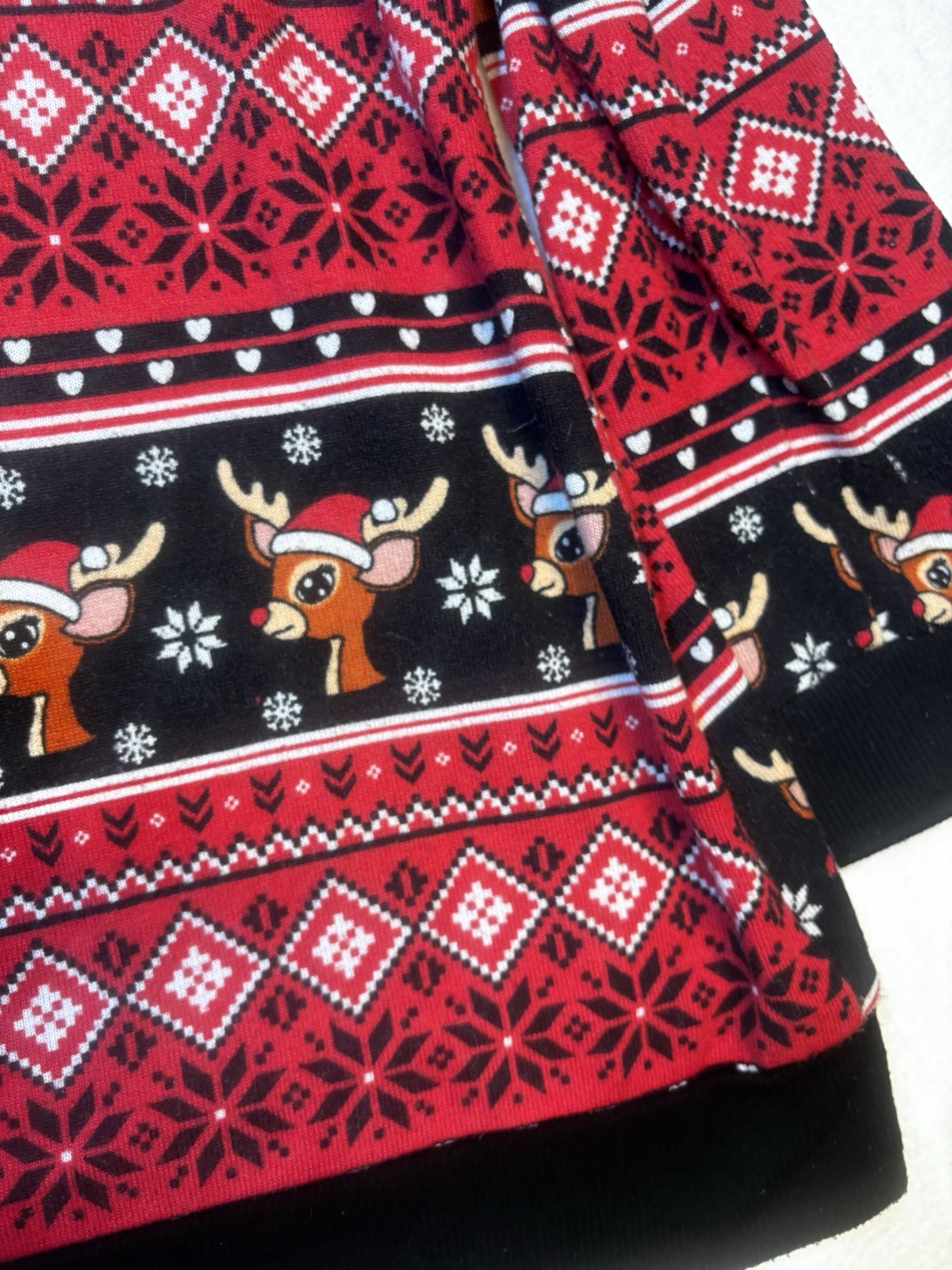 No Boundaries Womens Sweater Reindeer Long Sleeve Juniors Size 3XL – Runs Small