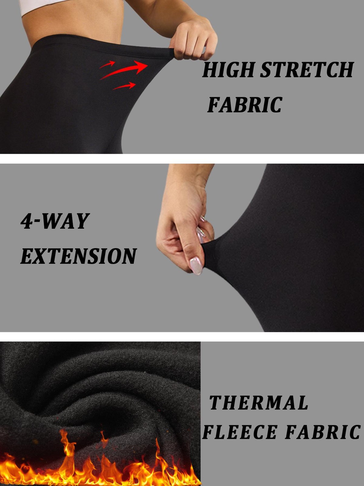 Women’s Thermal Fleece Lined Leggings. Super Soft Low Rise Design Perfect for Yo