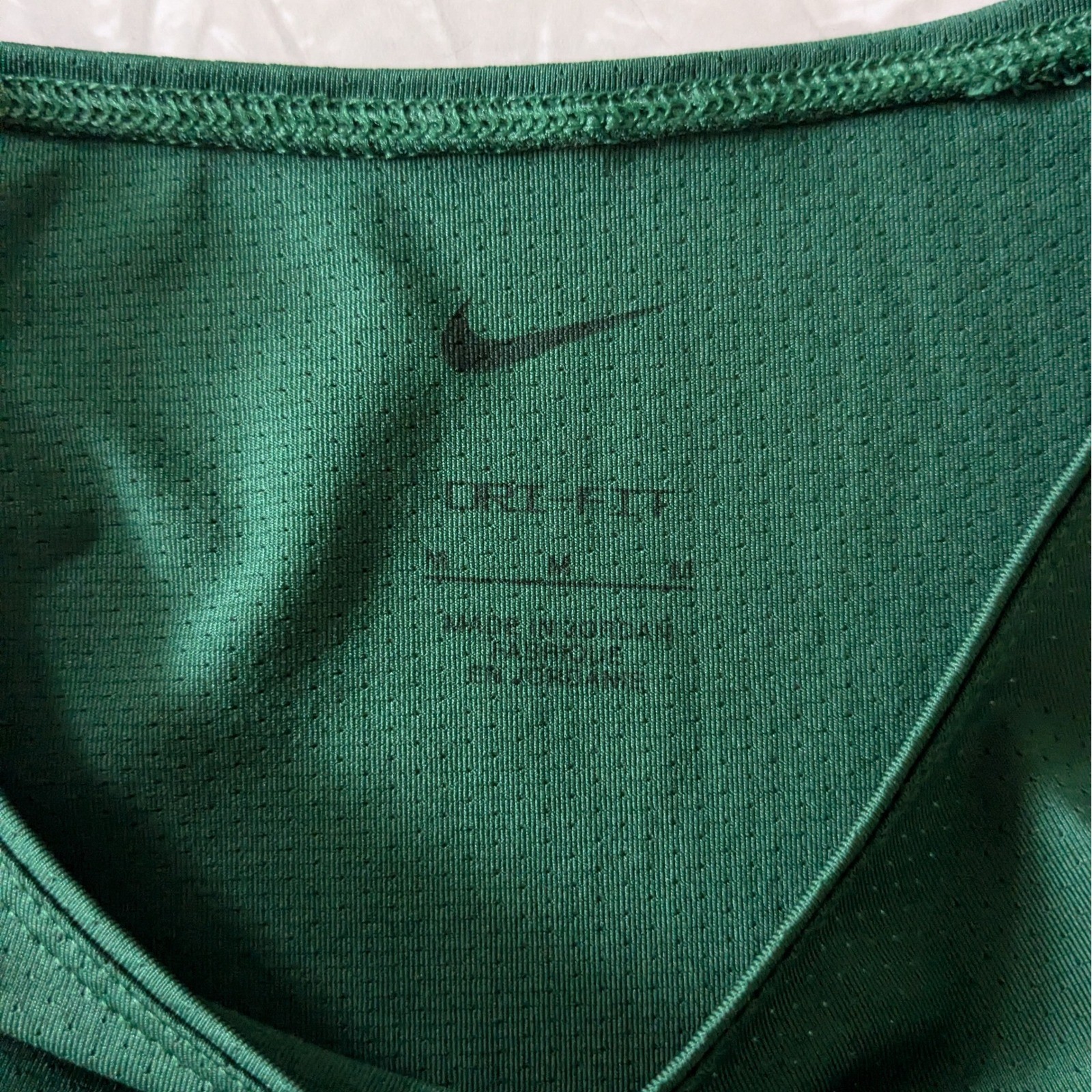 Nike Dri-FIT Womens Training T-Shirt Forest Green Short Sleeve Crew Neck Medium