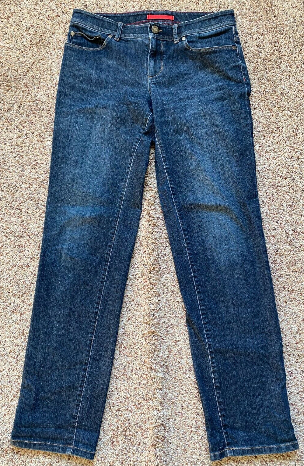 LL Bean Women’s Performance Stretch Straight Leg Mid Rise Jeans 6 32×31