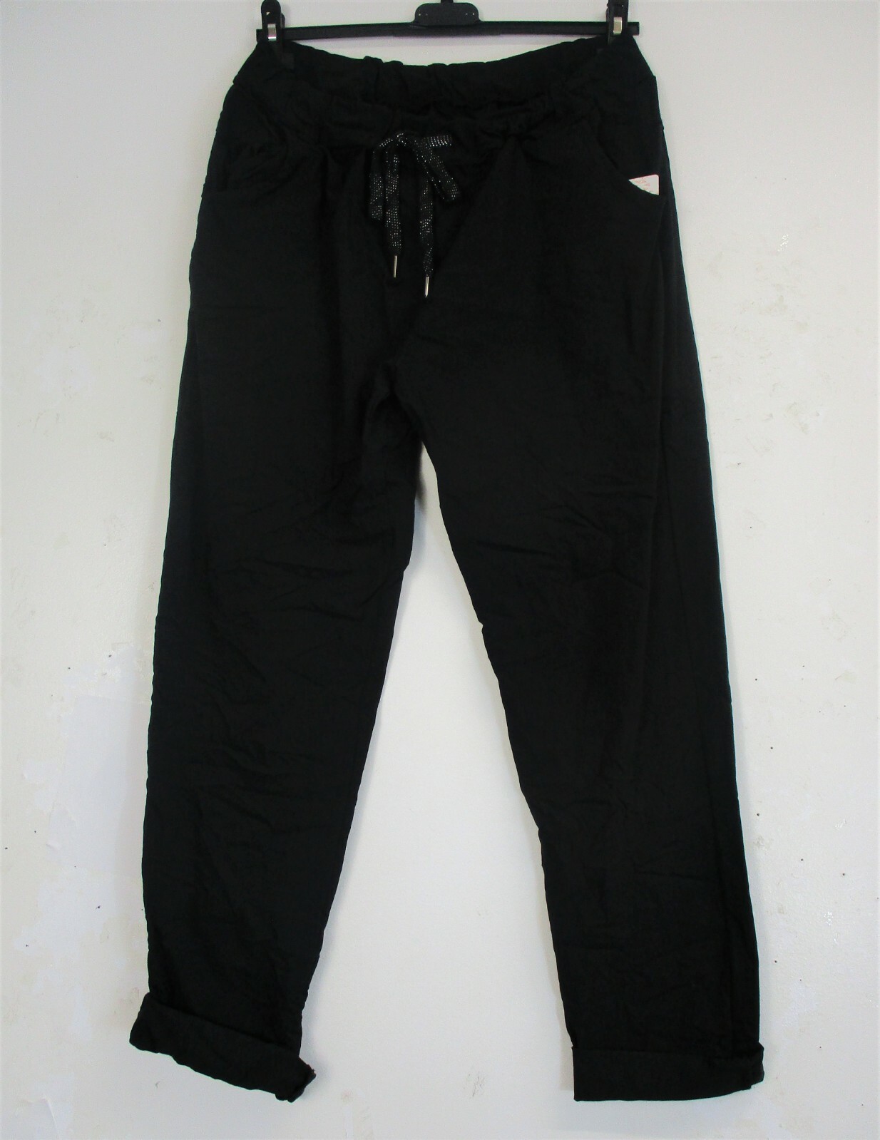 LagenLook Ladies Stretchy 95% Cotton ‘Magic’ Trousers/Pants: Size Reguar & PLus