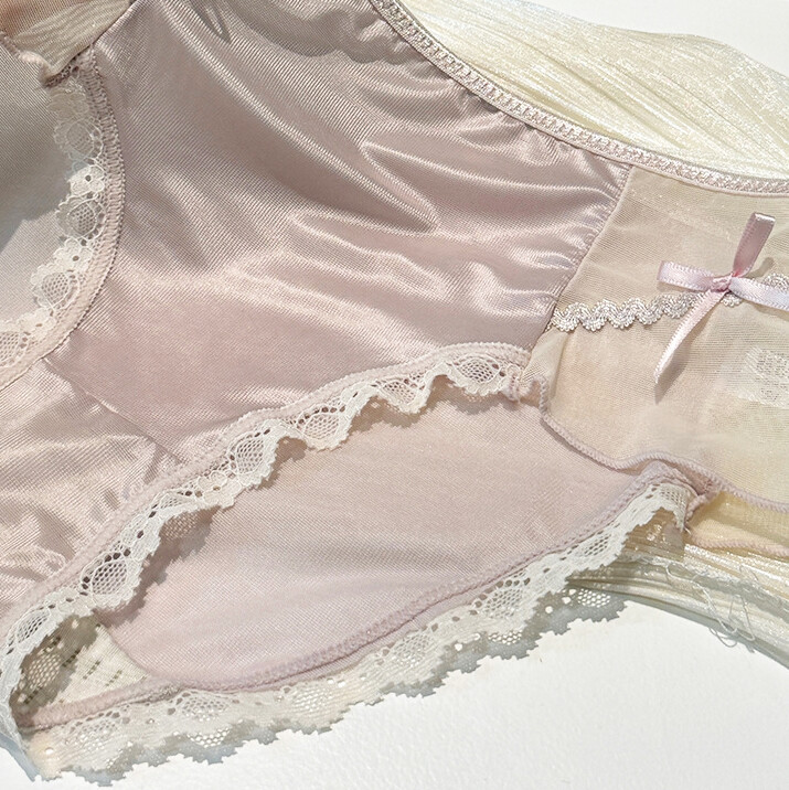 5 Pack Lot Sexy Womens Thin Satin Panties Briefs Sheer French Ladies Lingeries