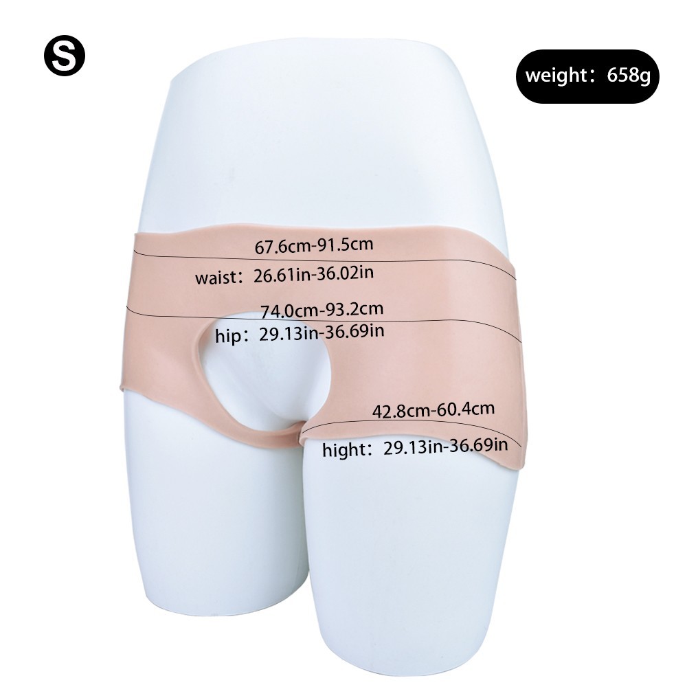 Silicone Hip Enhancer Panty Open Crotch Thick Buttock Lifter Shapewear Cosplay