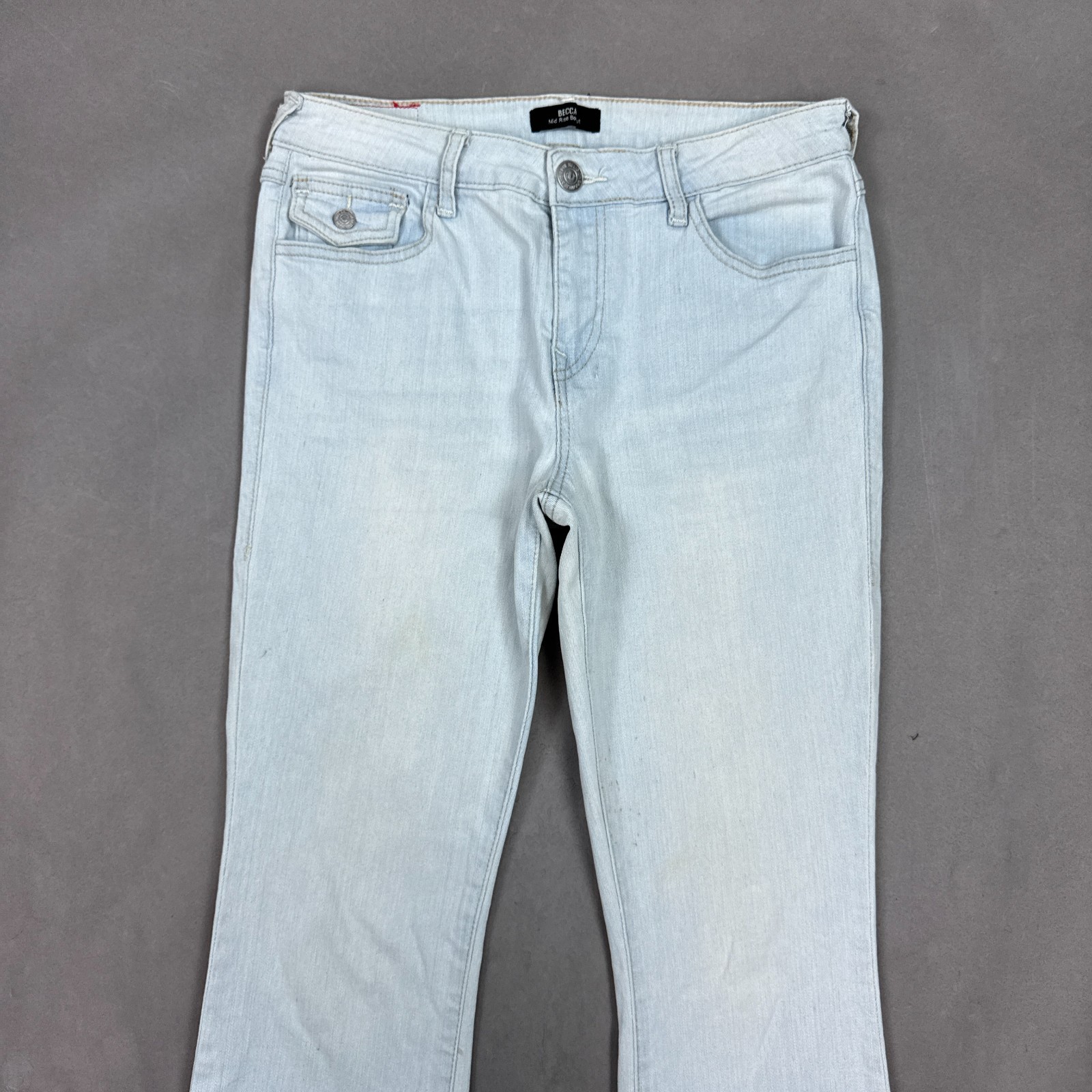 True Religion Jeans Womens 29×32 Blue Becca Bootcut Flared Denim Pants Stretch