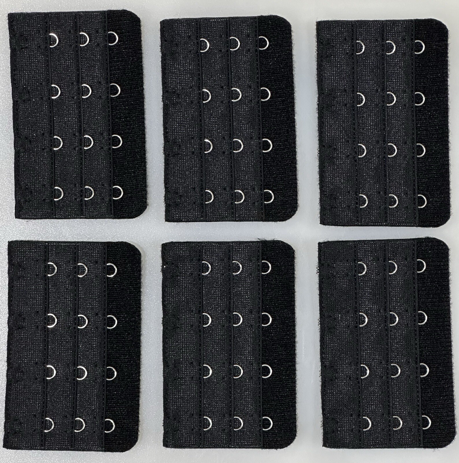 Bra Extender 4 Hooks Black Color Ships from Illinois (6 pcs)