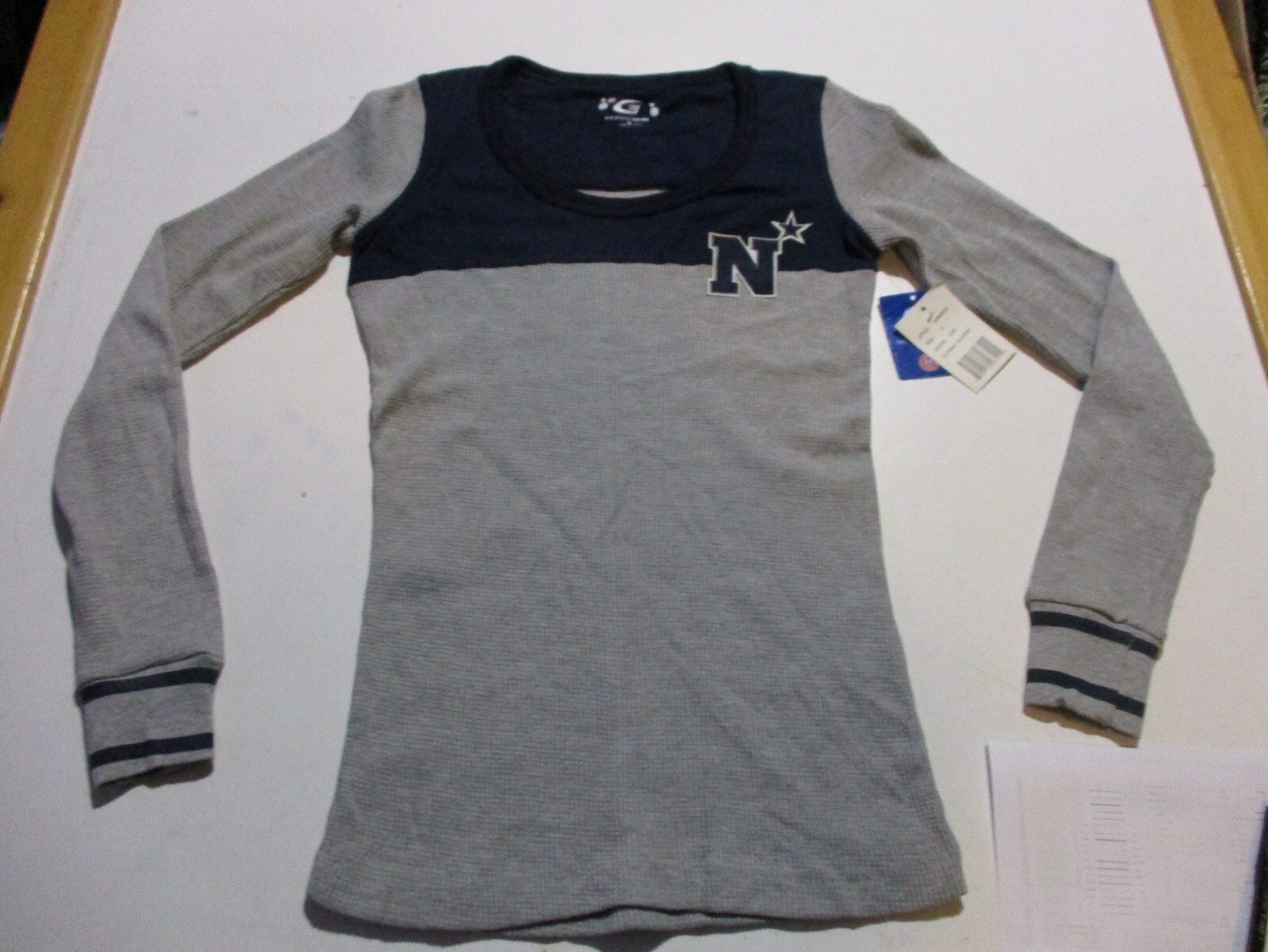 UNITED STATES US USN NAVAL ACADEMY ANNAPOLIS L/S THERMAL SHIRT WOMEN LG NEW NAVY