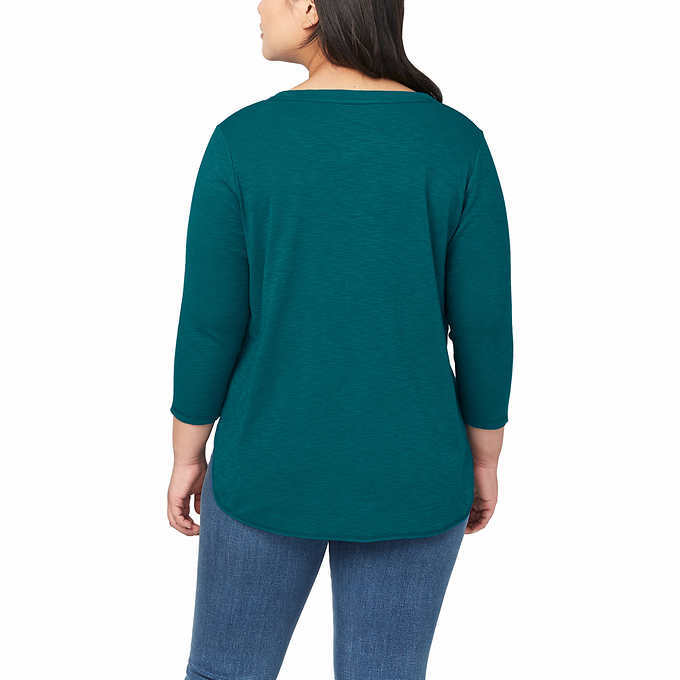 Kirkland Signature Top 100% Cotton Slub Tee -8 COLOR Choices NEW SZ XS-3X