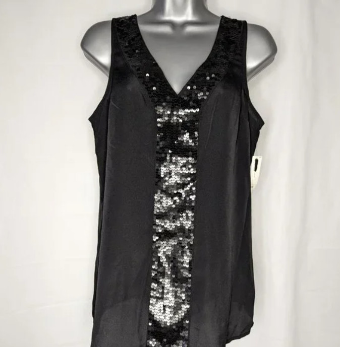 Old Navy Blouse Tank Top Sequins NWT