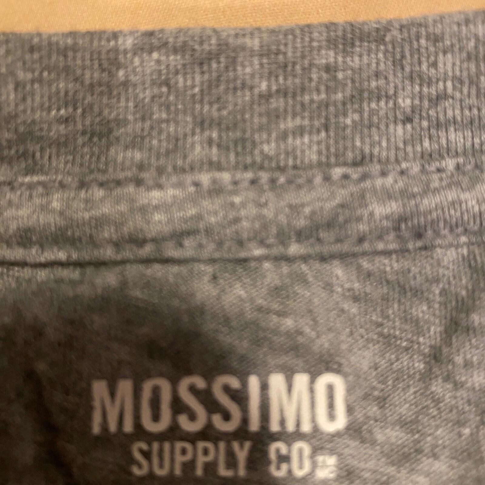 Mossimo Supply Co Top Womens L Gray Short Sleeve Let’s Get Lost in love T-Shirt