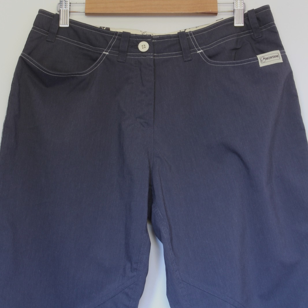 Montane Hiking Trousers Womens UK 14 Grey Straight Leg Walking Outdoor Light