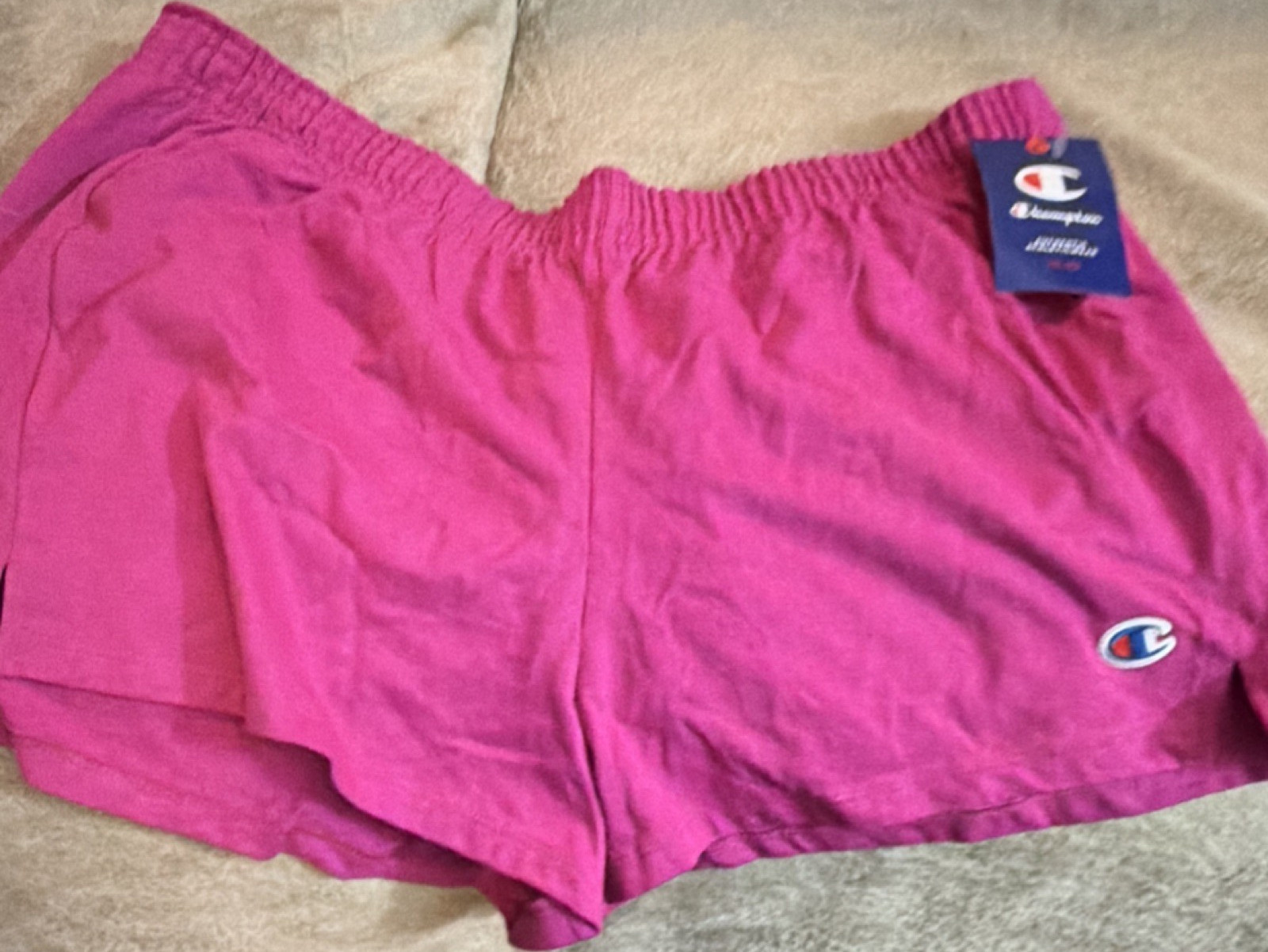 Champion Women’s Pink Athletic Shorts XL Blended Fabric