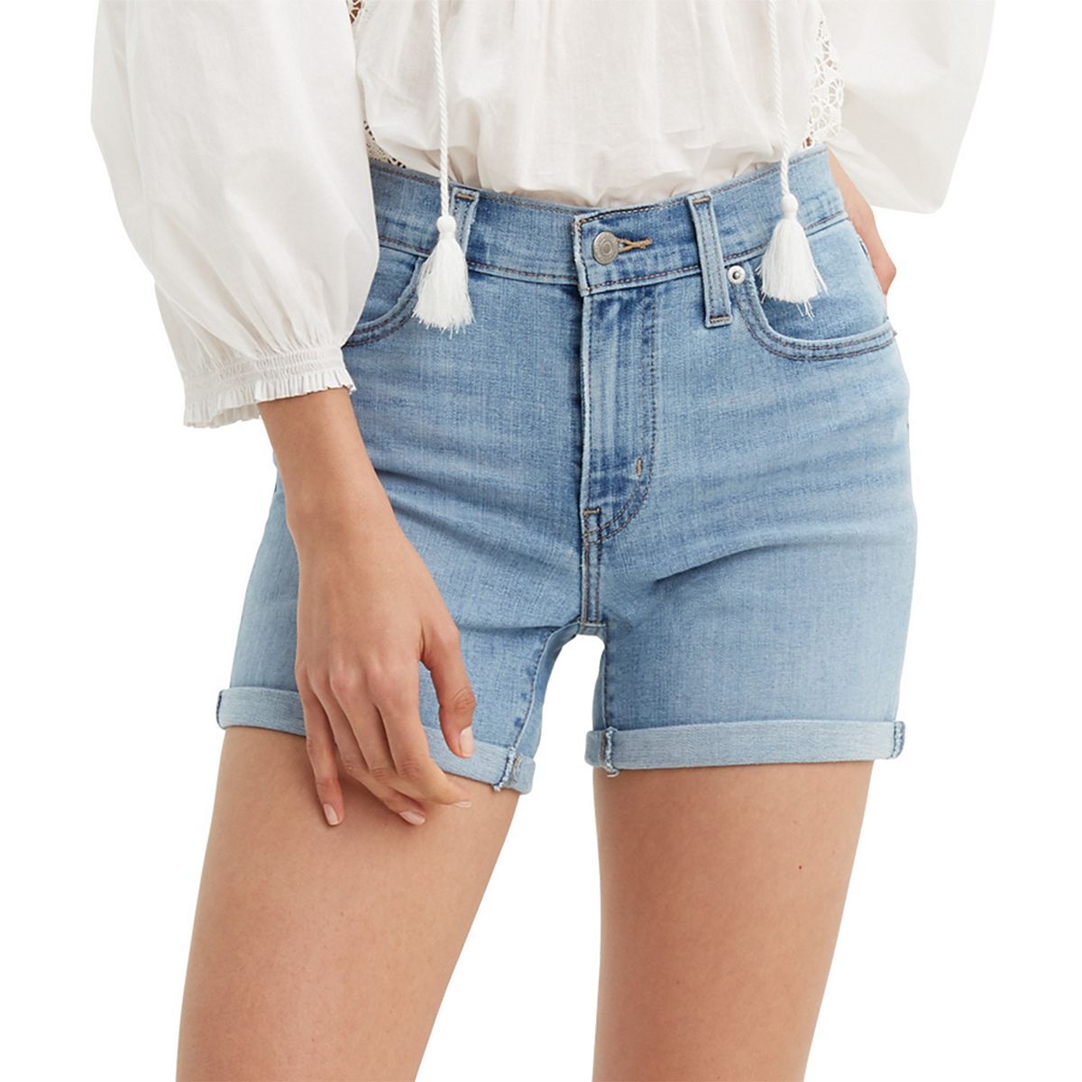 NWT Levi’s Women’s Oahu Clouds Mid-Length Shorts 18 / W34