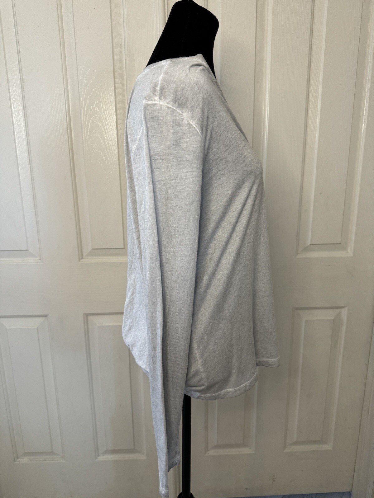 Cloth And Stone Top Womens M Open Back Tee Shirt Gray Long Sleeve Modal Cotton