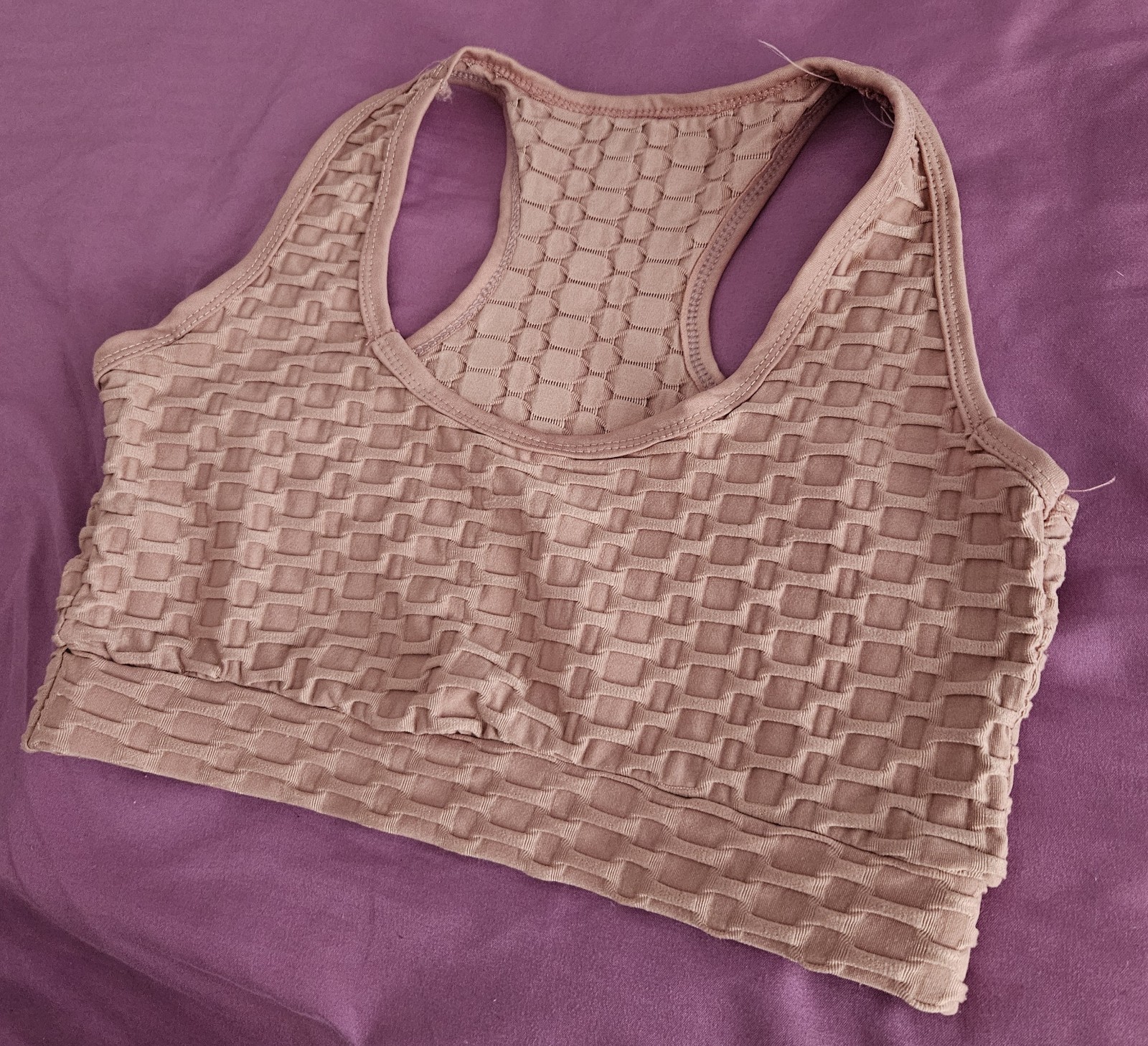 Women’s/ Girls Pink Racer Back Crop Top Size S/M